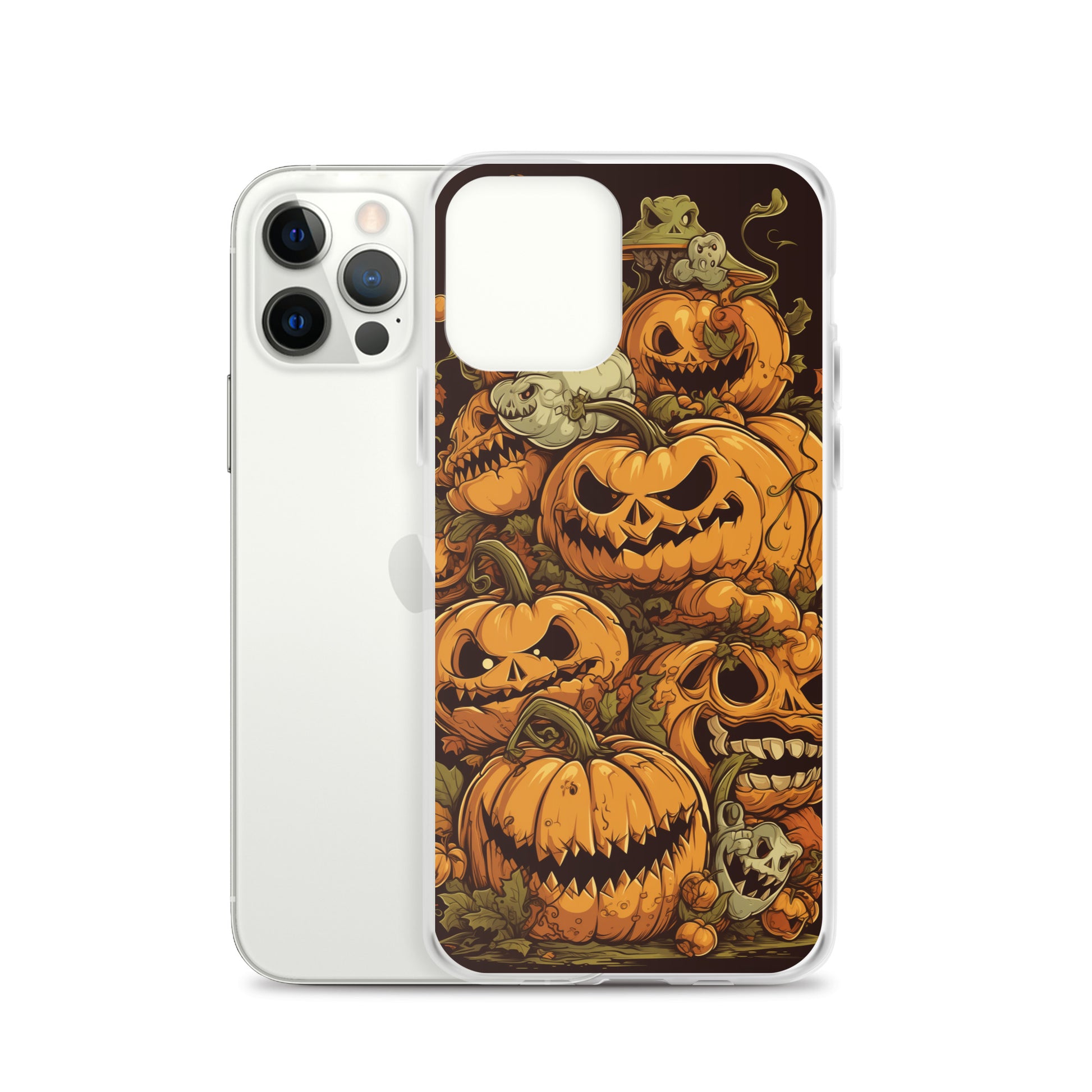 Halloween Pumpkin C Clear Case for iPhone