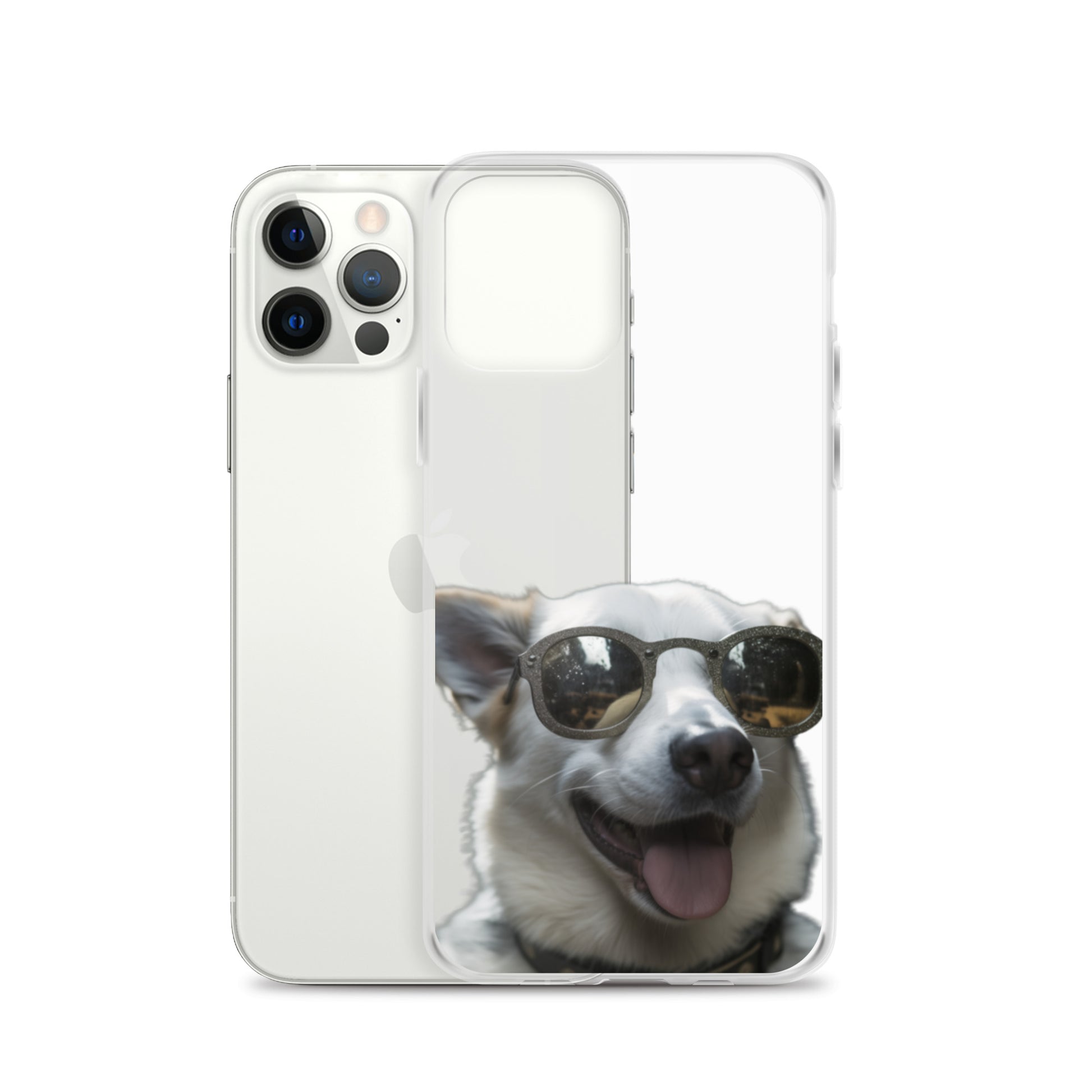 Glasses dog A clear case for iphone
