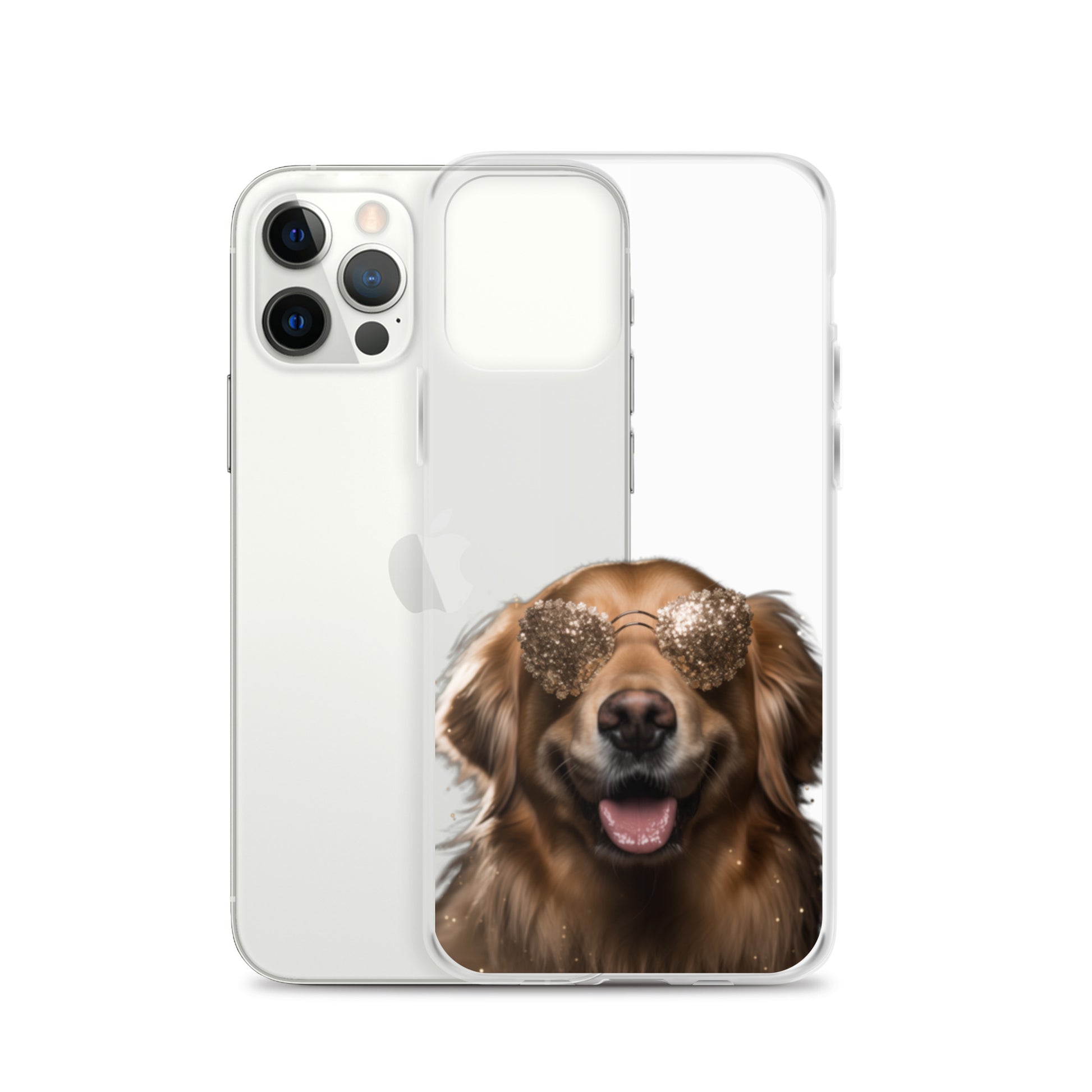 Glasses Dog G Clear Case for iPhone