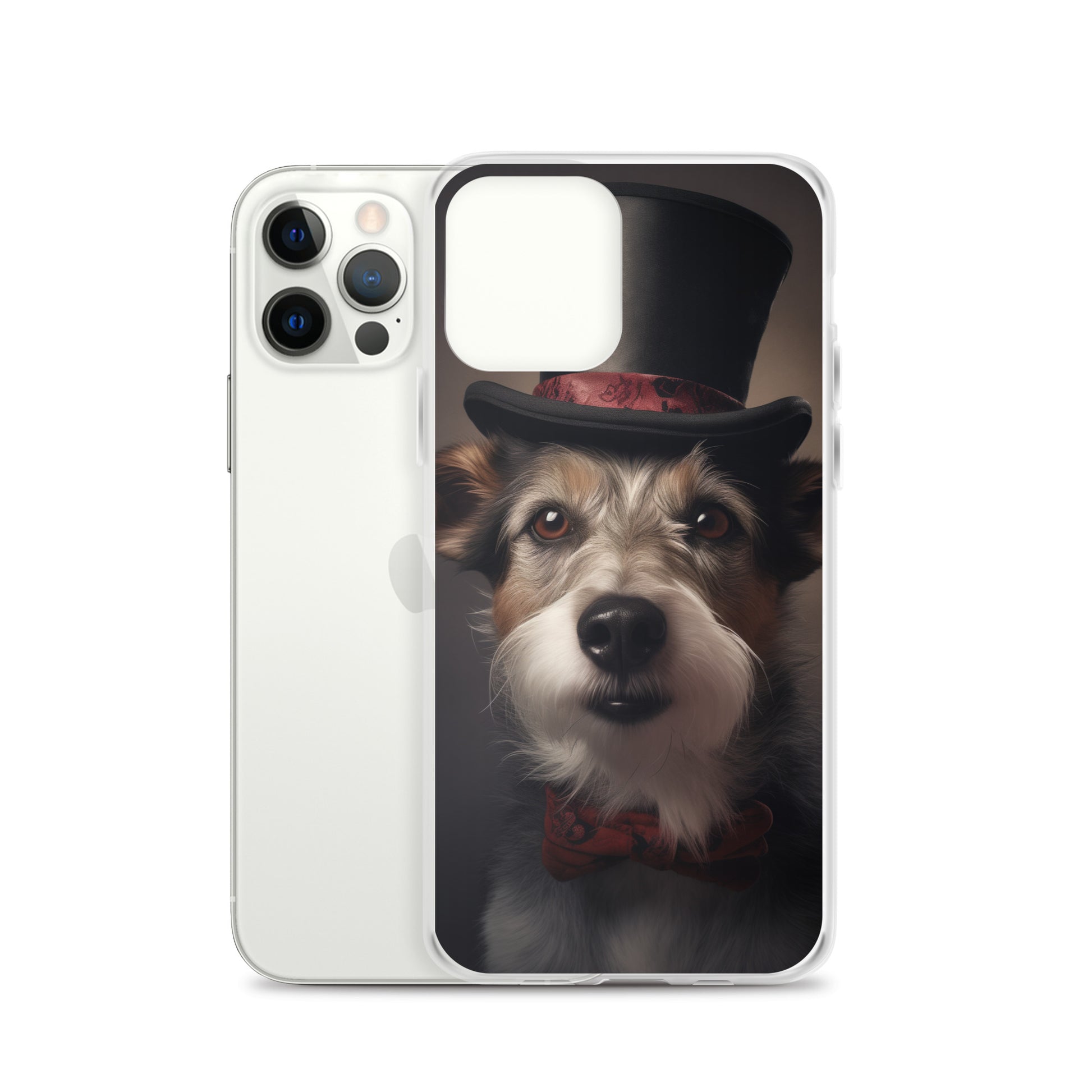 Top Hat Dog E Clear Case for iPhone
