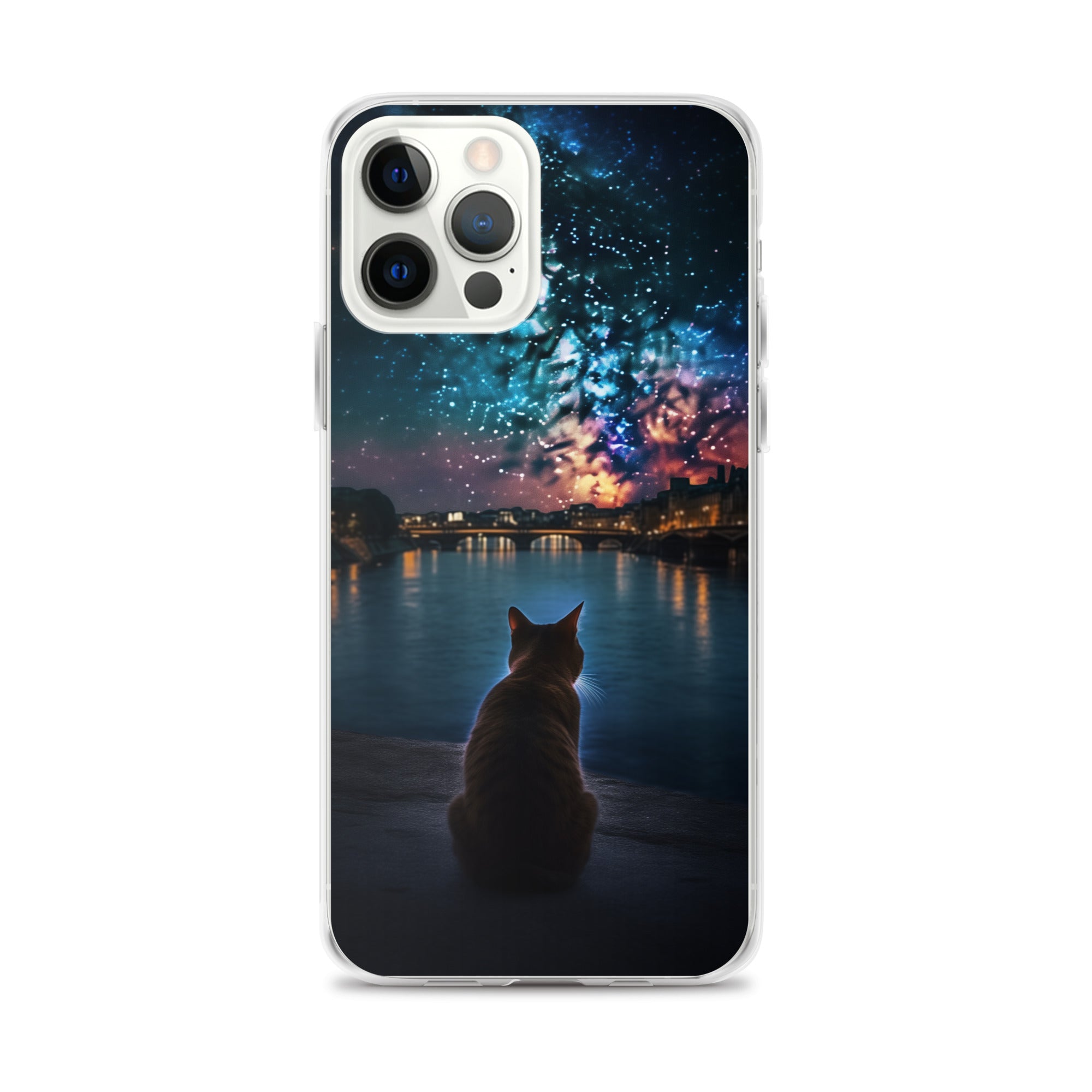 Starry Cat C Clear Case for iPhone