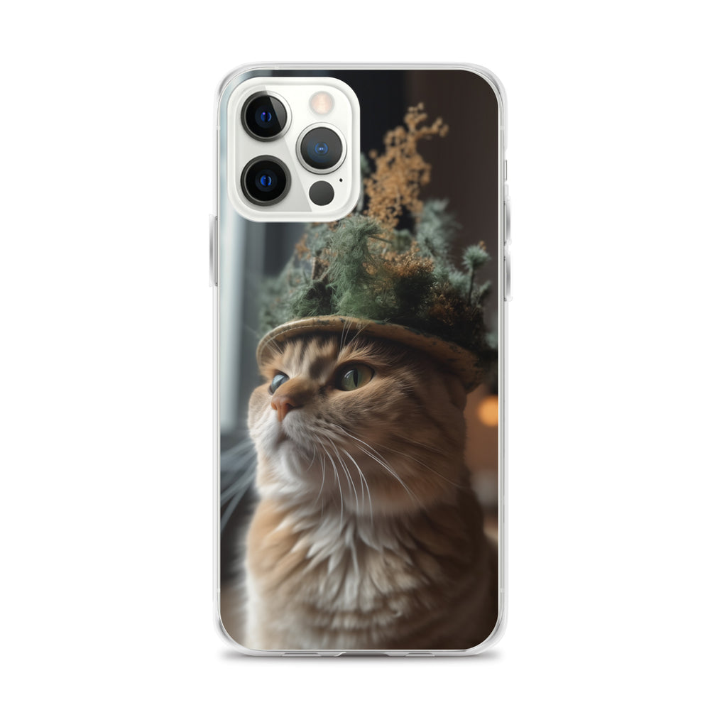 Cat Hat B Clear Case for iPhone