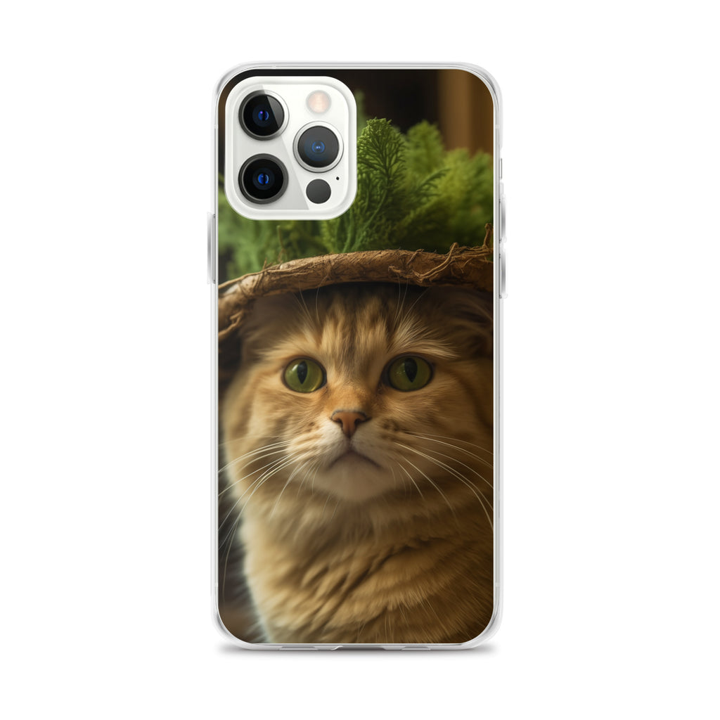 Cat Hat D Clear Case for iPhone