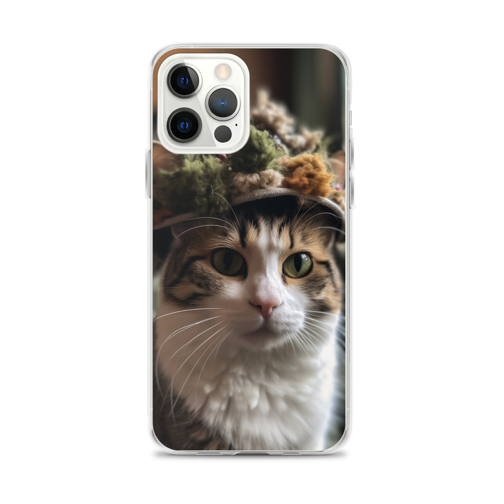 Cat Hat E Clear Case for iPhone