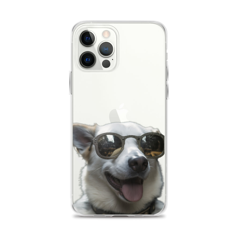 Glasses dog A clear case for iphone