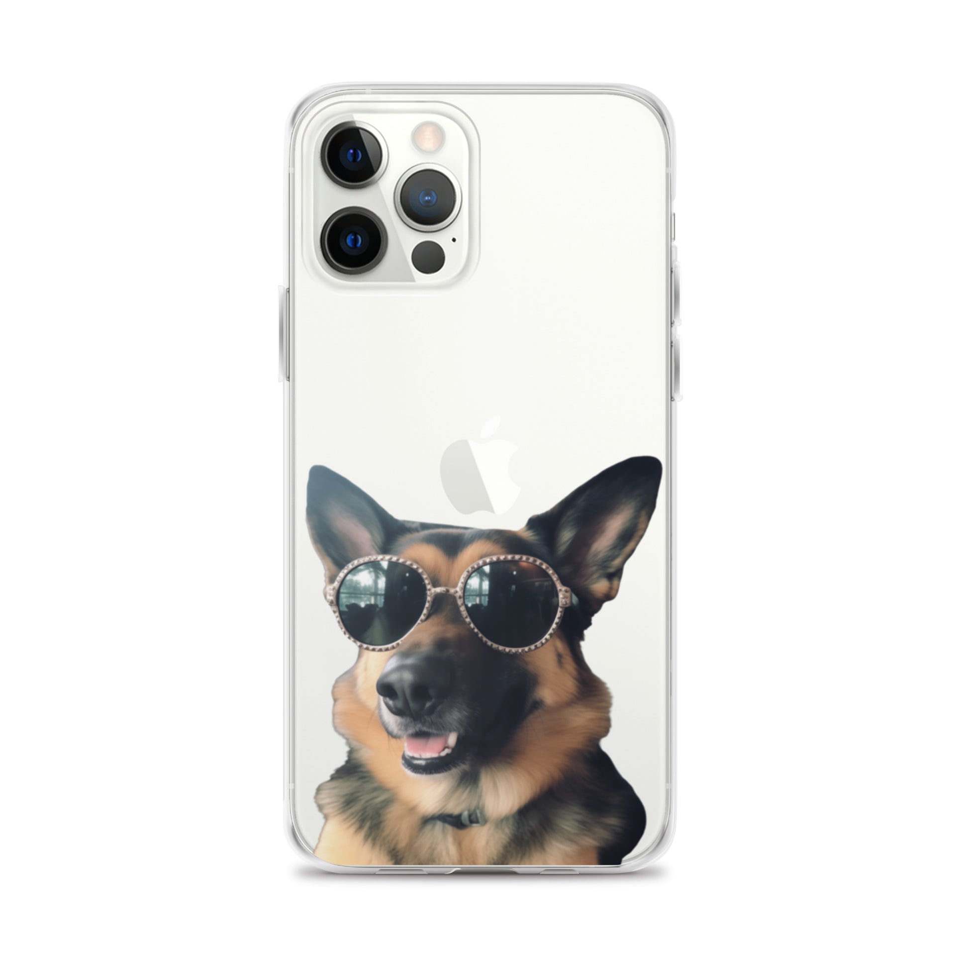Glasses Dog D Clear Case for iPhone
