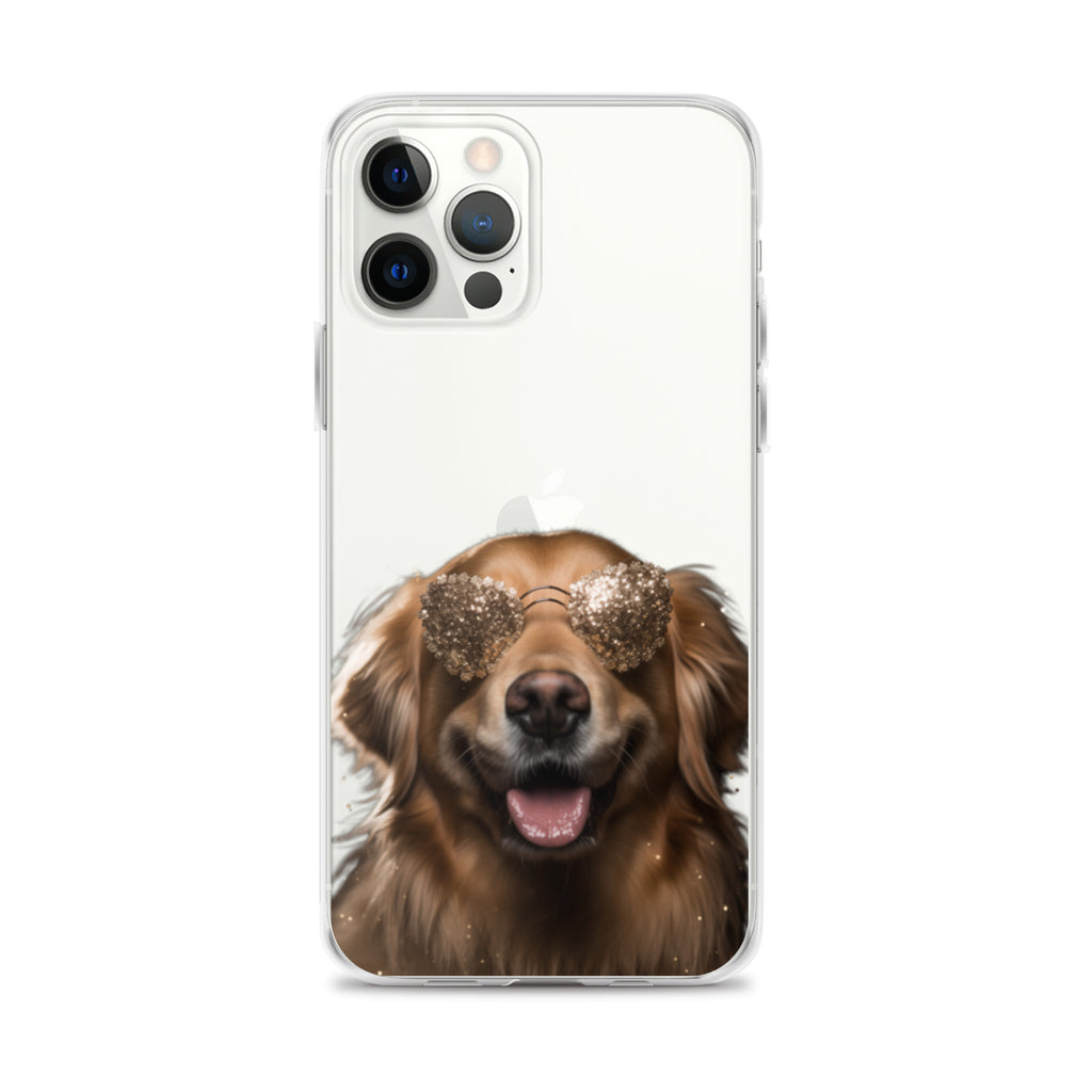 Glasses Dog G Clear Case for iPhone