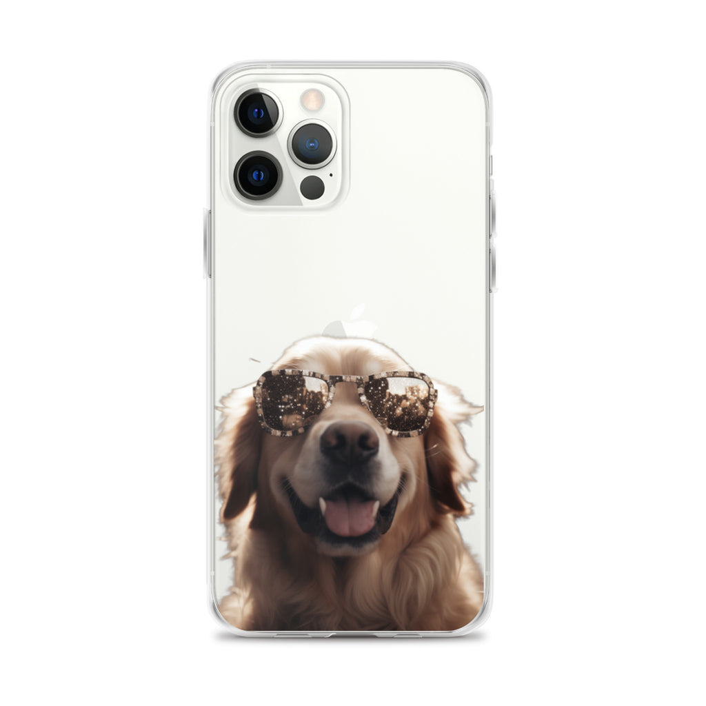 Glasses Dog K Clear Case for iPhone