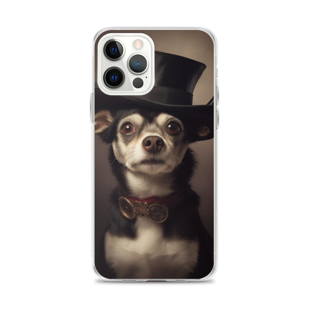 Top Hat Dog A Clear Case for iPhone