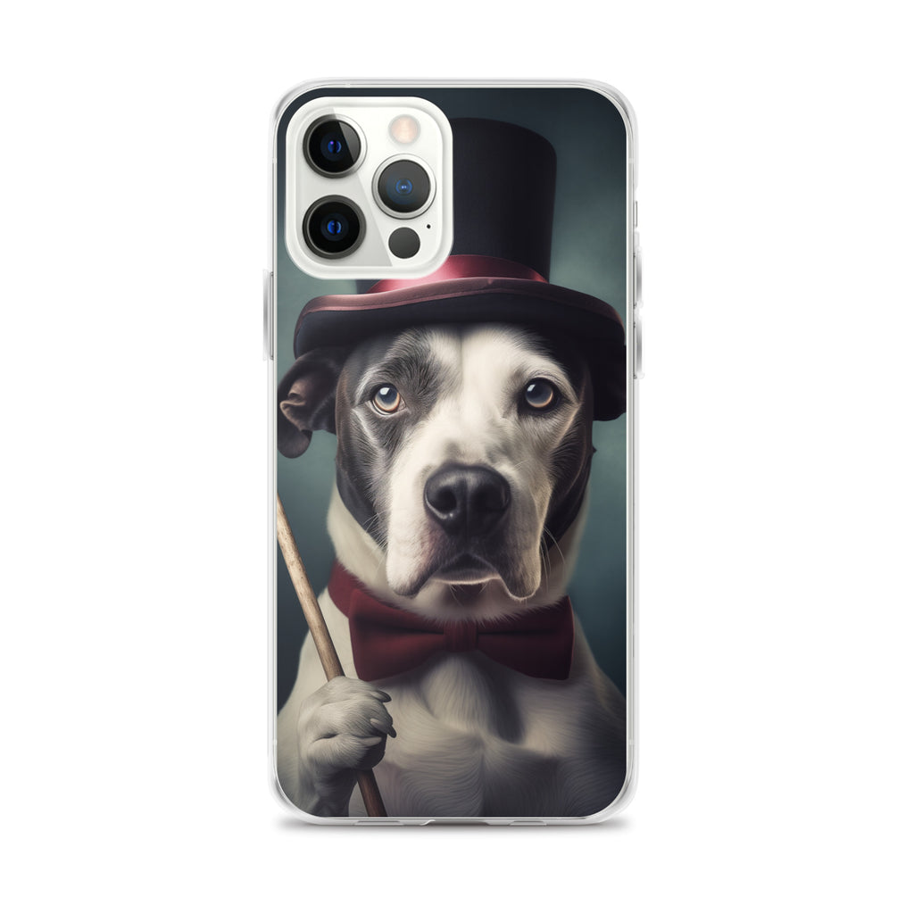 Top Hat Dog D Clear Case for iPhone