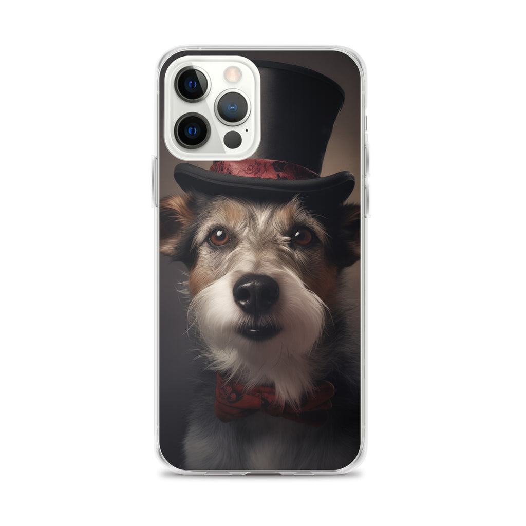 Top Hat Dog E Clear Case for iPhone