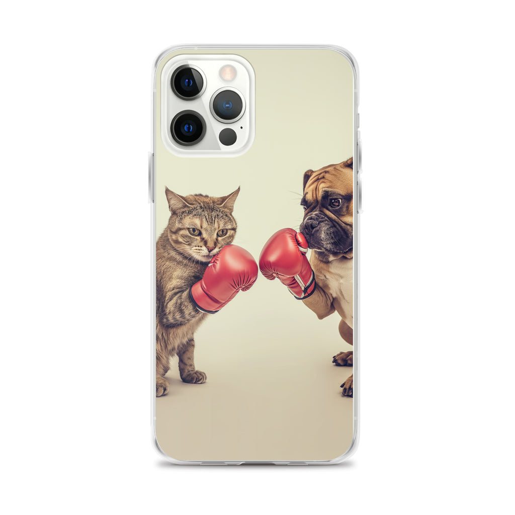 Boxing Dog n Cat A Clear Case for iPhone®