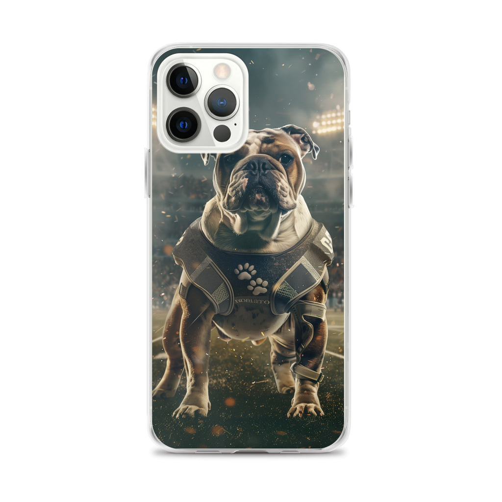 Bulldog Football-Themed Clear Case for iPhone®