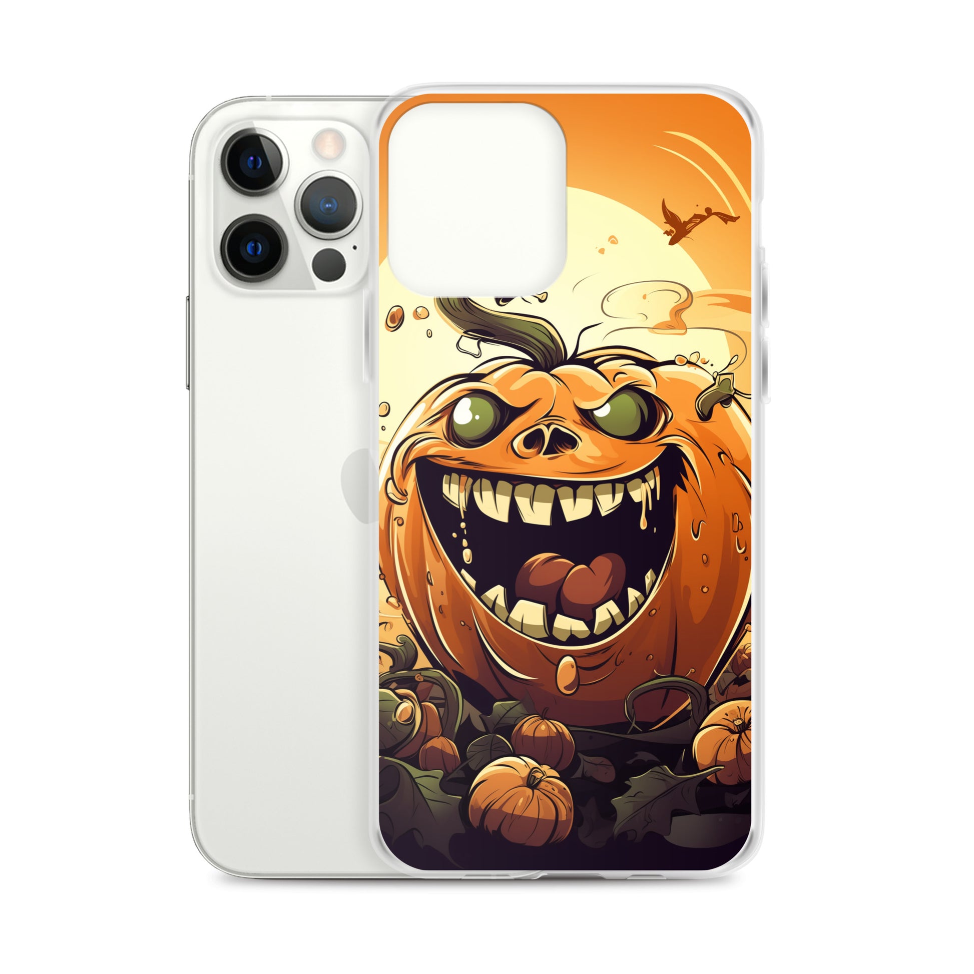 Halloween Pumpkin B Clear Case for iPhone