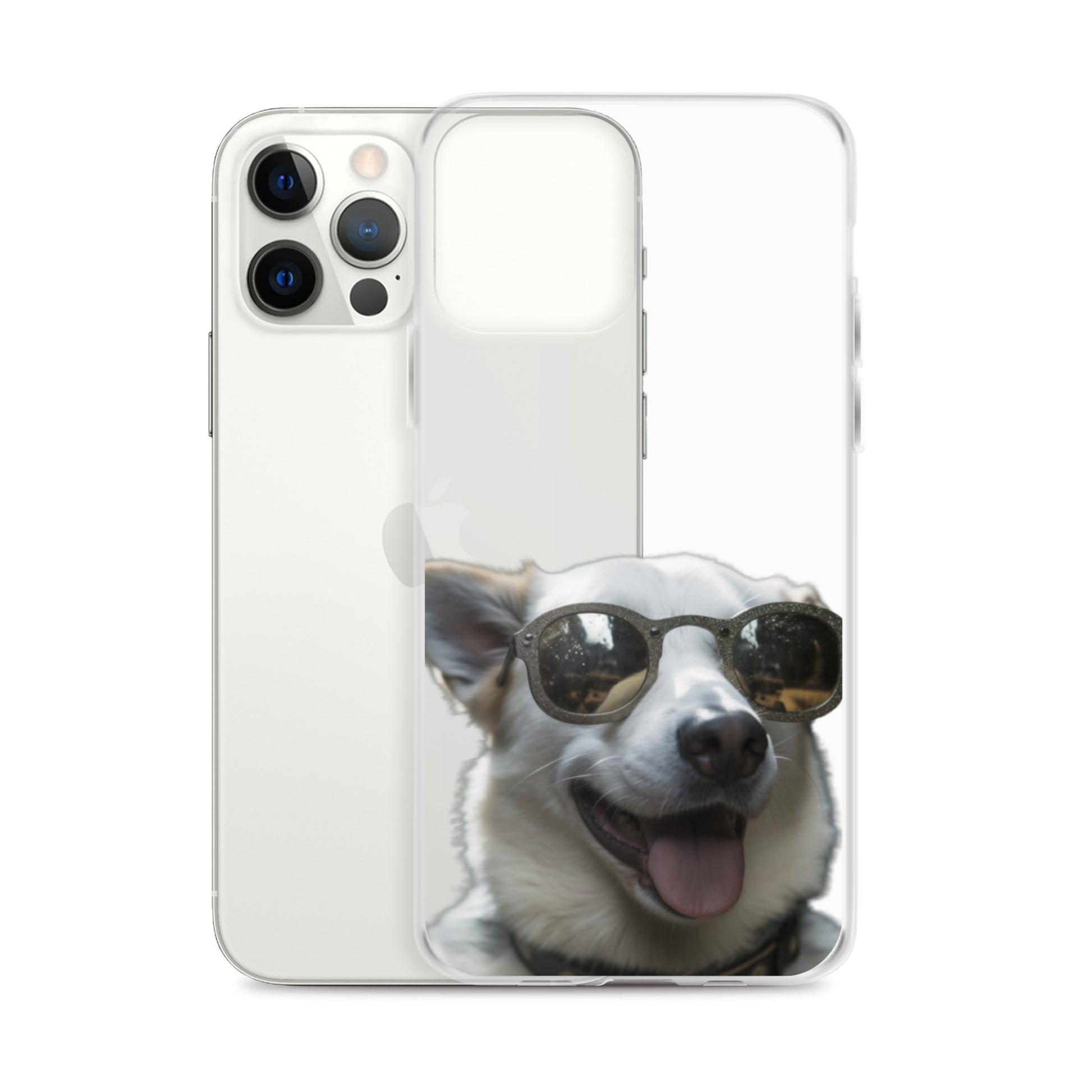 Glasses dog A clear case for iphone