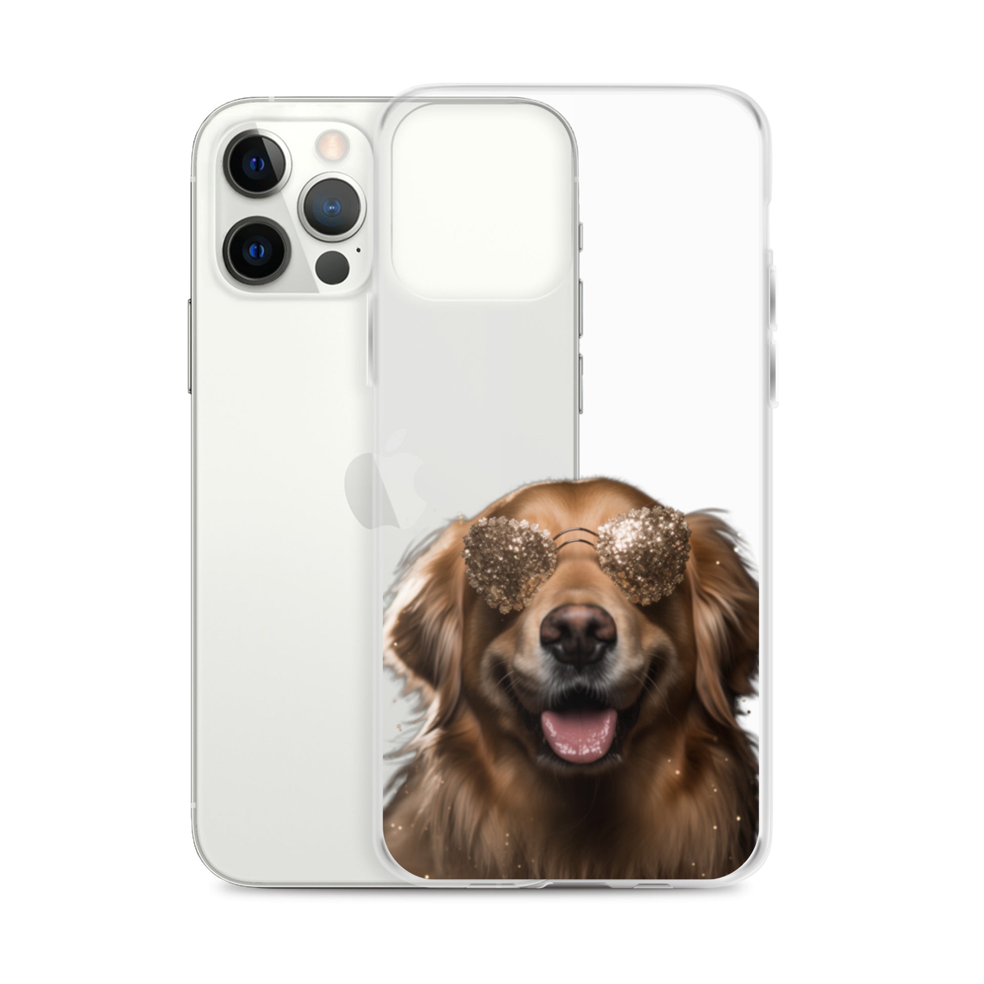 Glasses Dog G Clear Case for iPhone