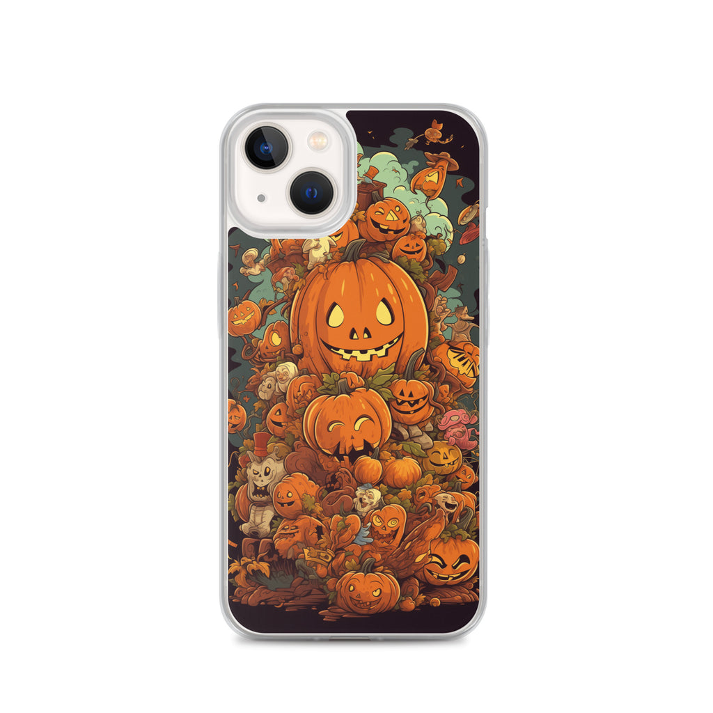 Halloween Pumpkin A Clear Case for iPhone