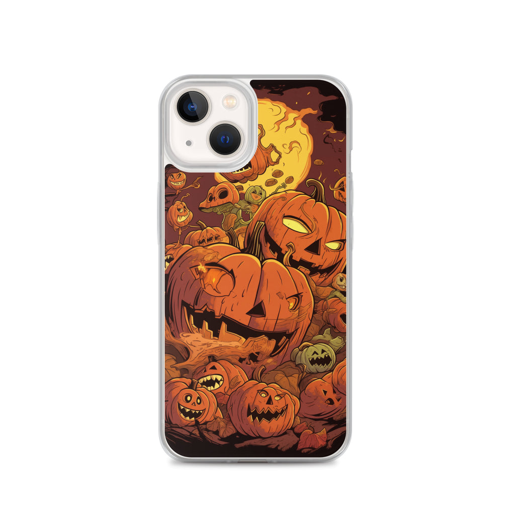 Halloween Pumpkin D Clear Case for iPhone