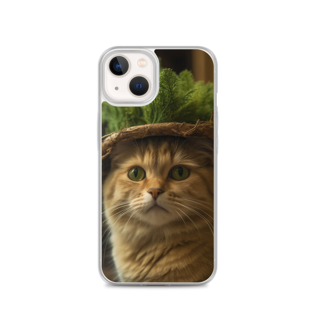 Cat Hat D Clear Case for iPhone