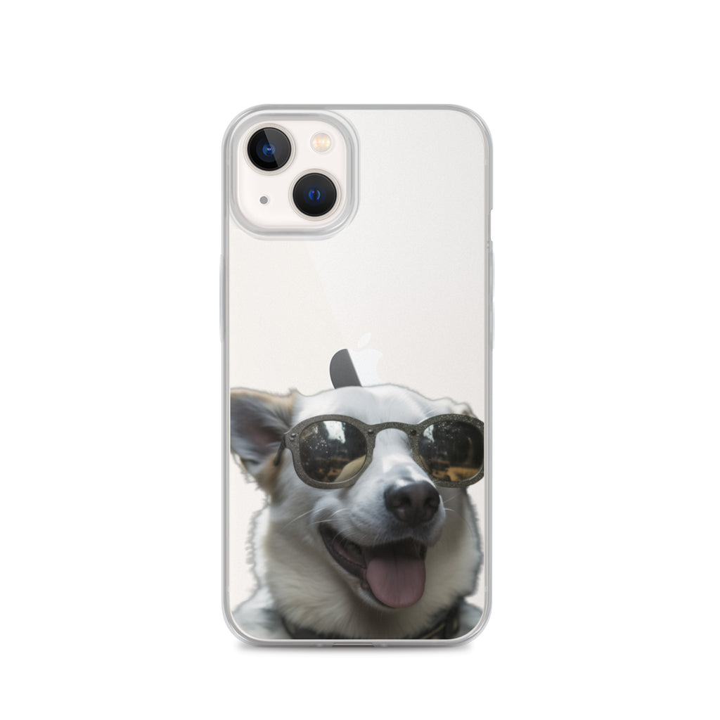 Glasses dog A clear case for iphone