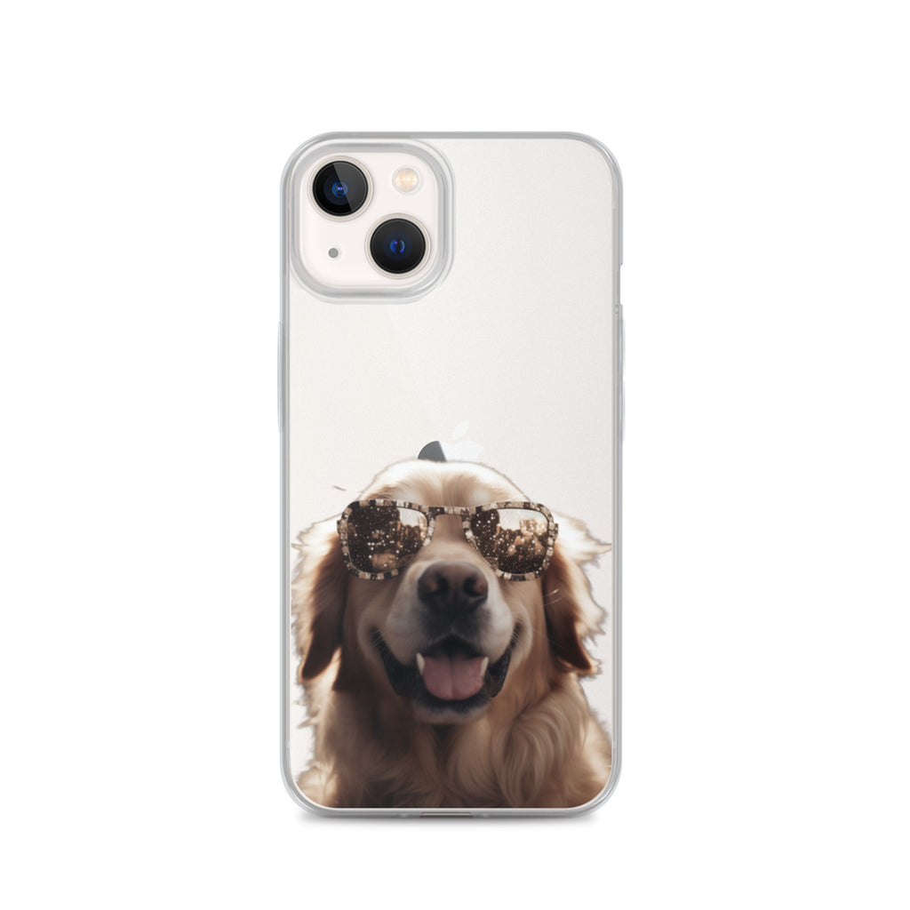 Glasses Dog K Clear Case for iPhone