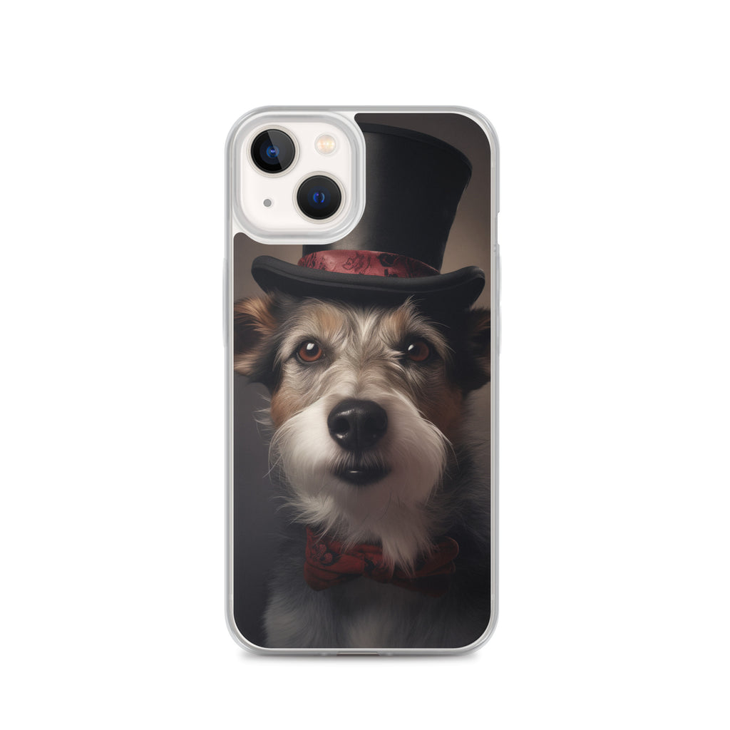 Top Hat Dog E Clear Case for iPhone