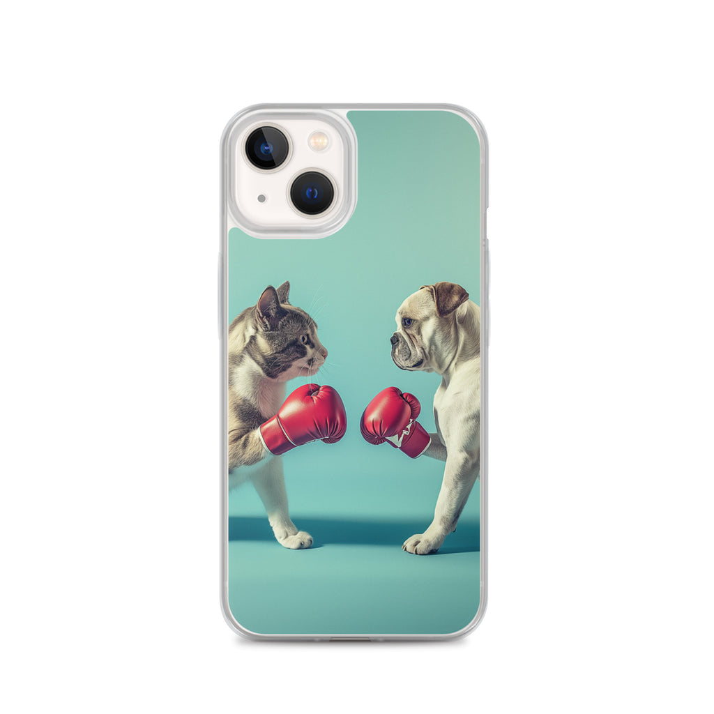 Boxing Dog n Cat C Clear Case for iPhone®