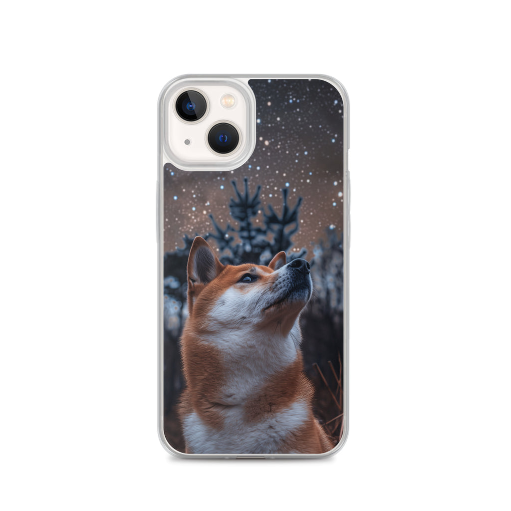 Shiba Inu Starry Night Clear Case for iPhone®