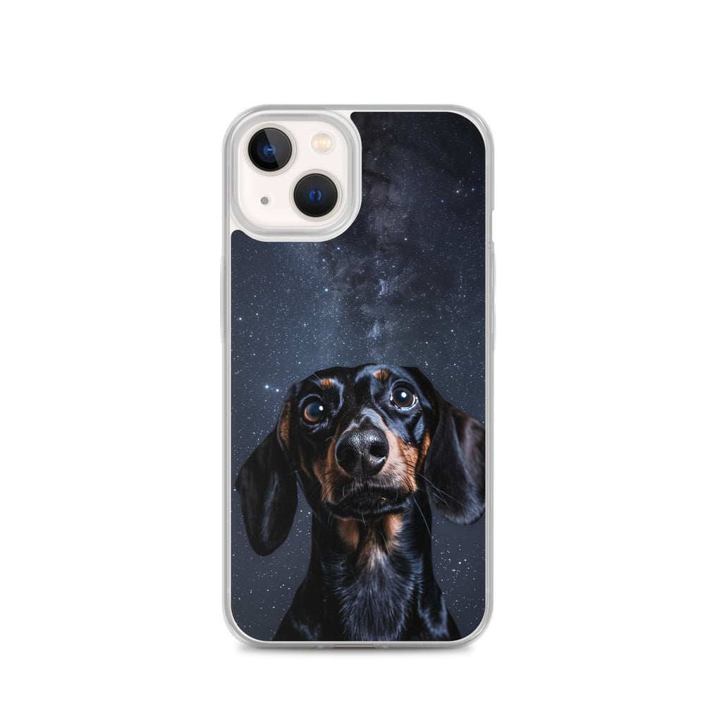 Dachshund Starry Night Clear Case for iPhone®