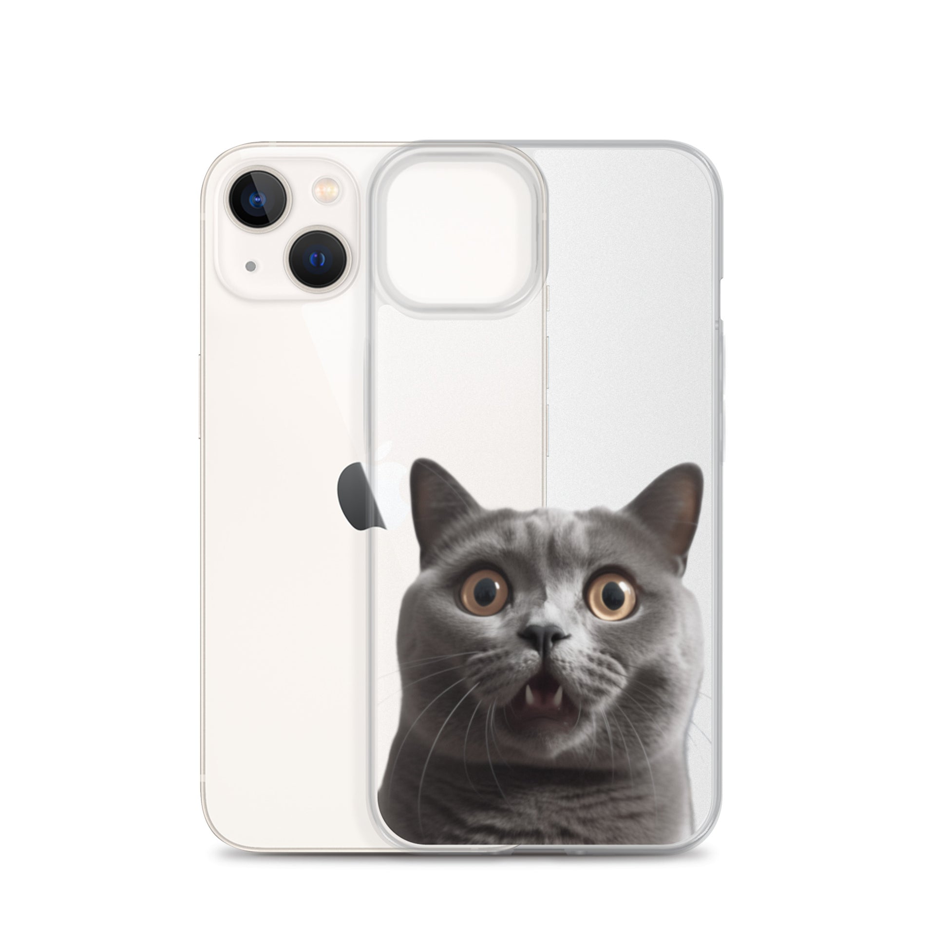 Cat B Clear Case for iPhone
