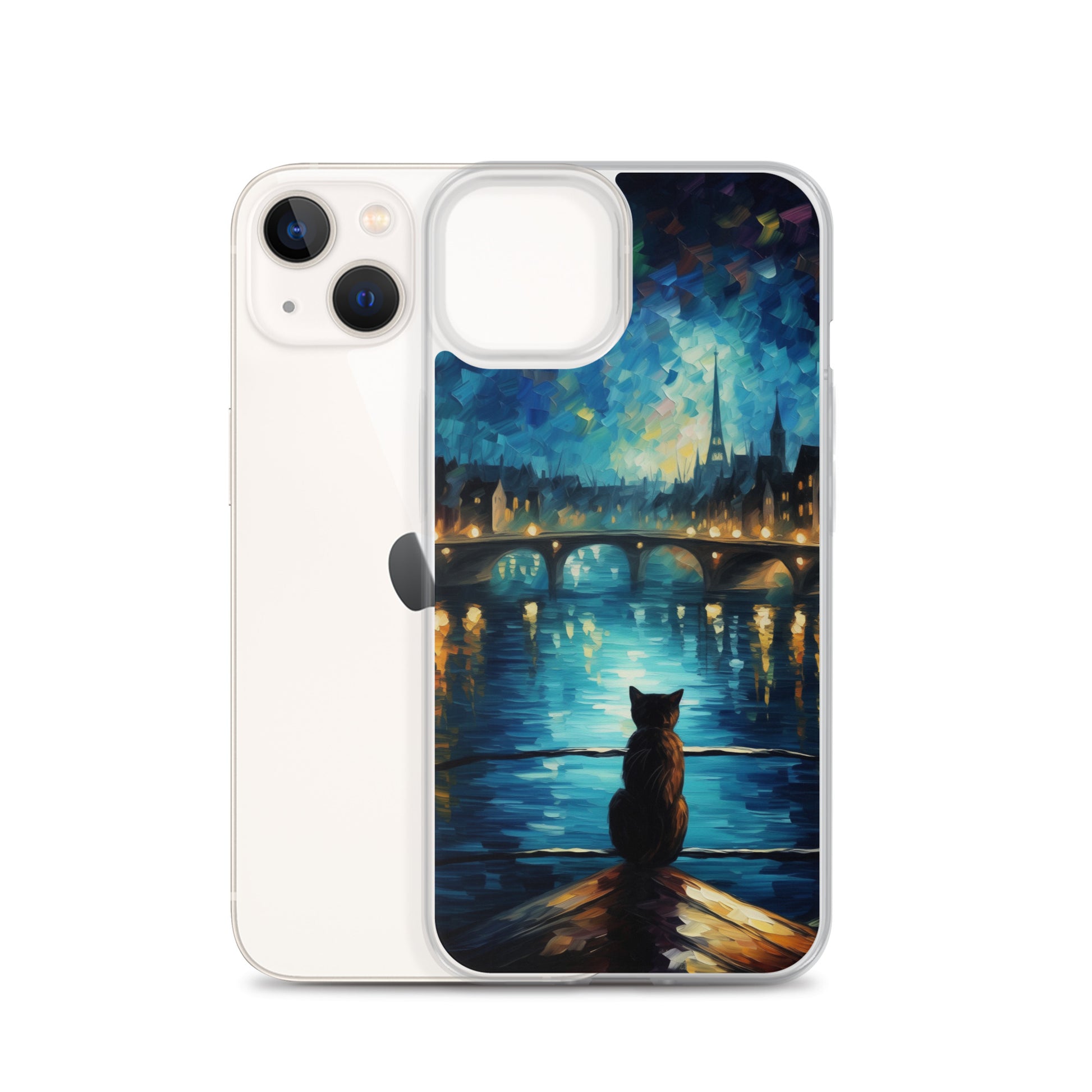 River Cat B Clear Case for iPhone