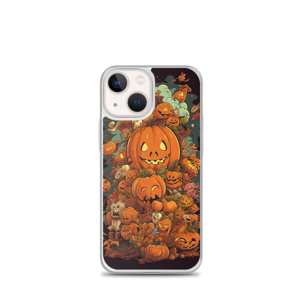 Halloween Pumpkin A Clear Case for iPhone