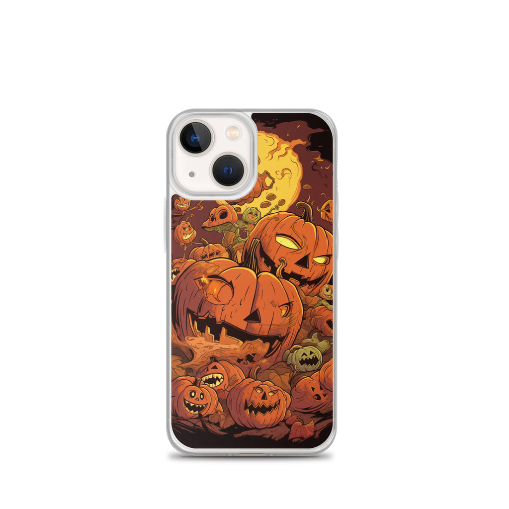 Halloween Pumpkin D Clear Case for iPhone