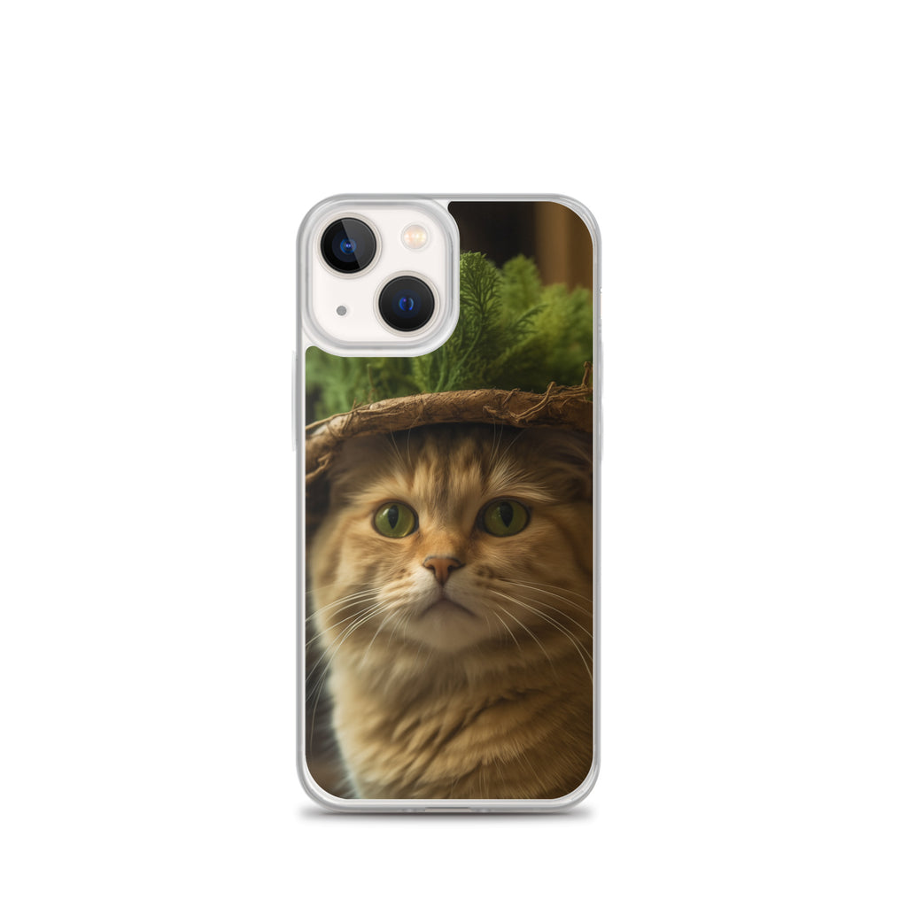 Cat Hat D Clear Case for iPhone