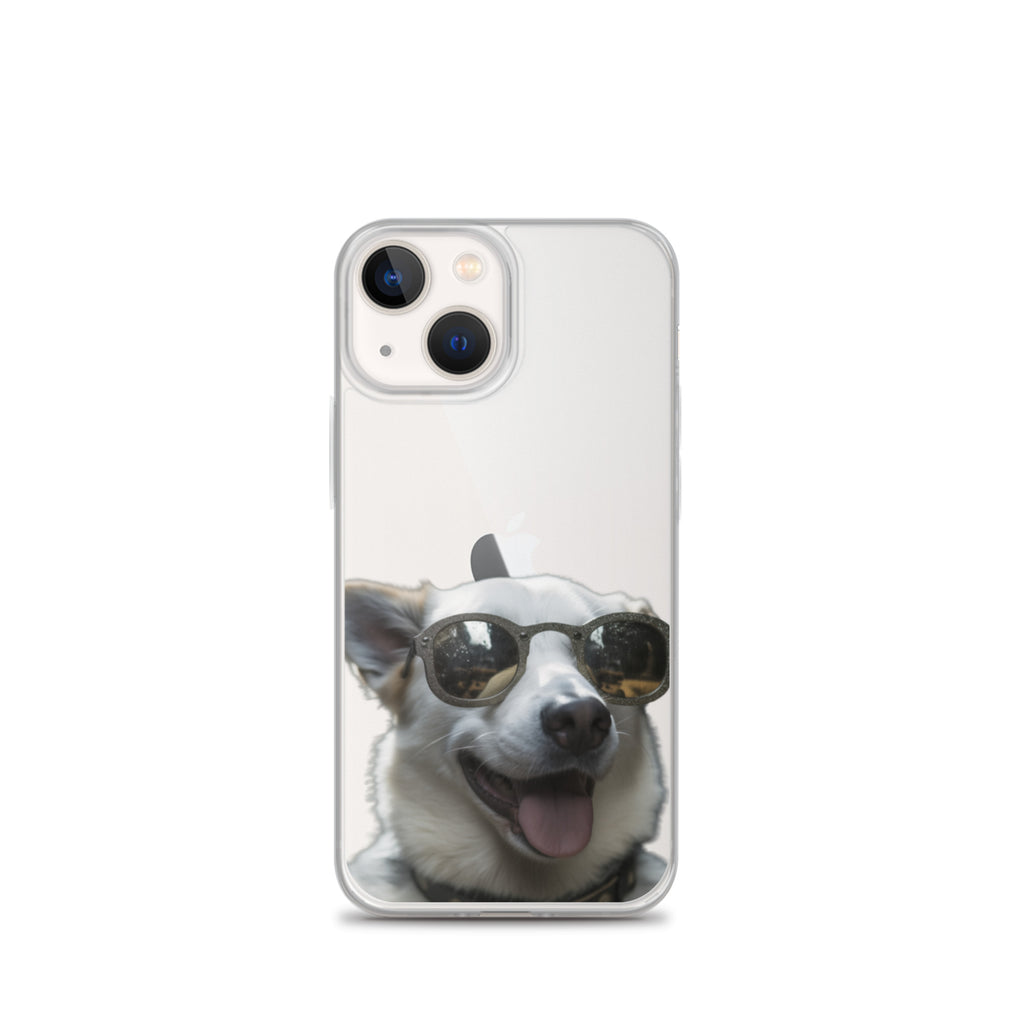 Glasses dog A clear case for iphone