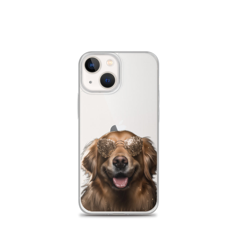 Glasses Dog G Clear Case for iPhone