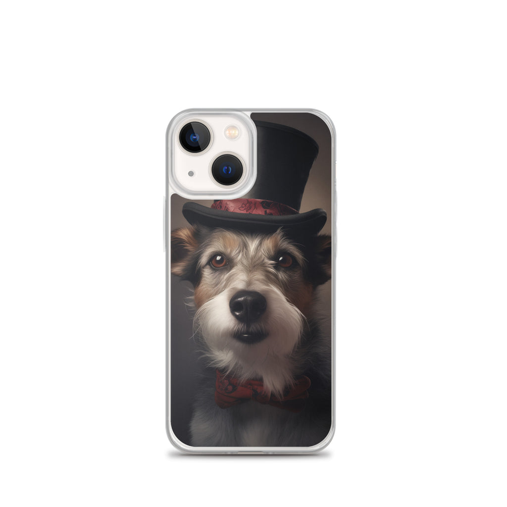 Top Hat Dog E Clear Case for iPhone