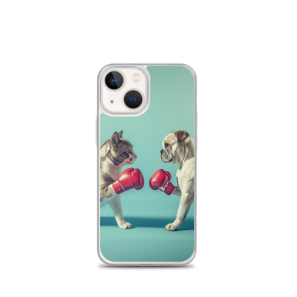 Boxing Dog n Cat C Clear Case for iPhone®