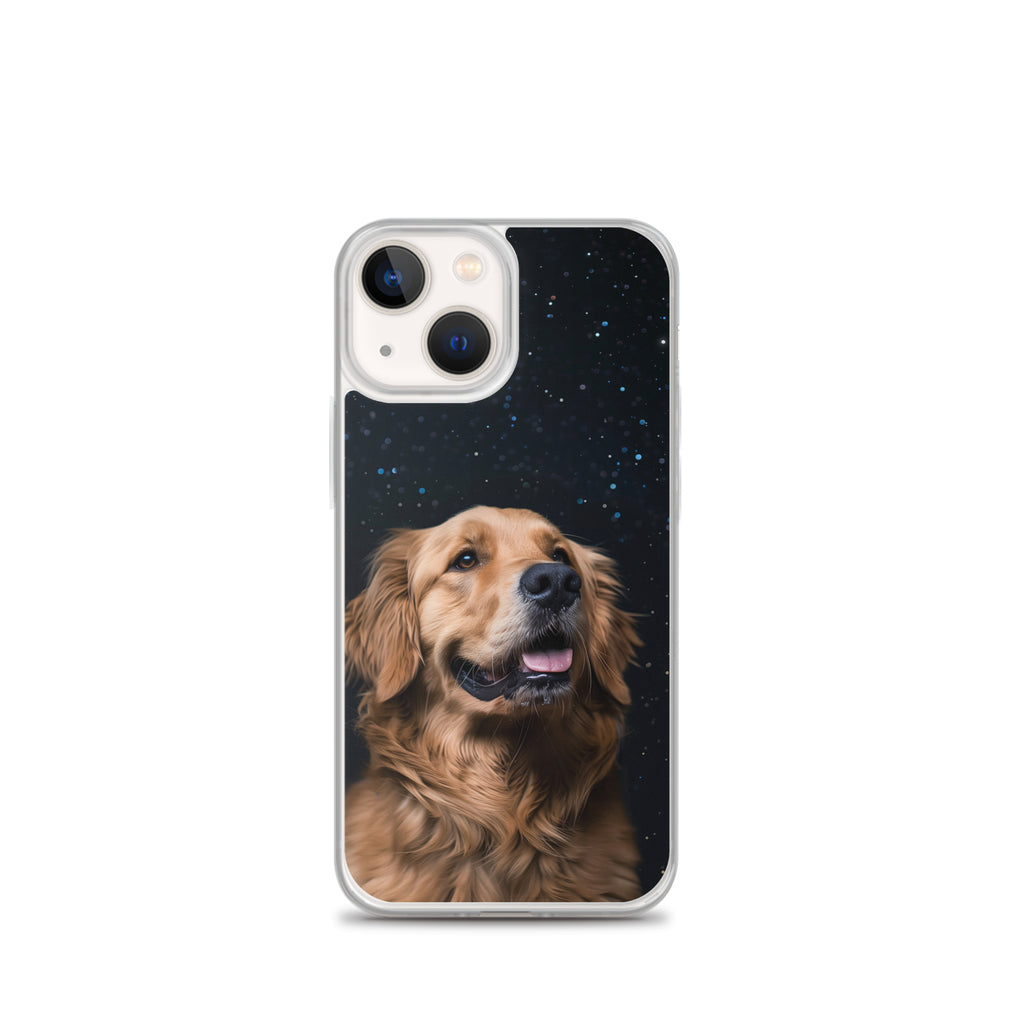 Golden Retriever Starry Night Clear Case for iPhone®