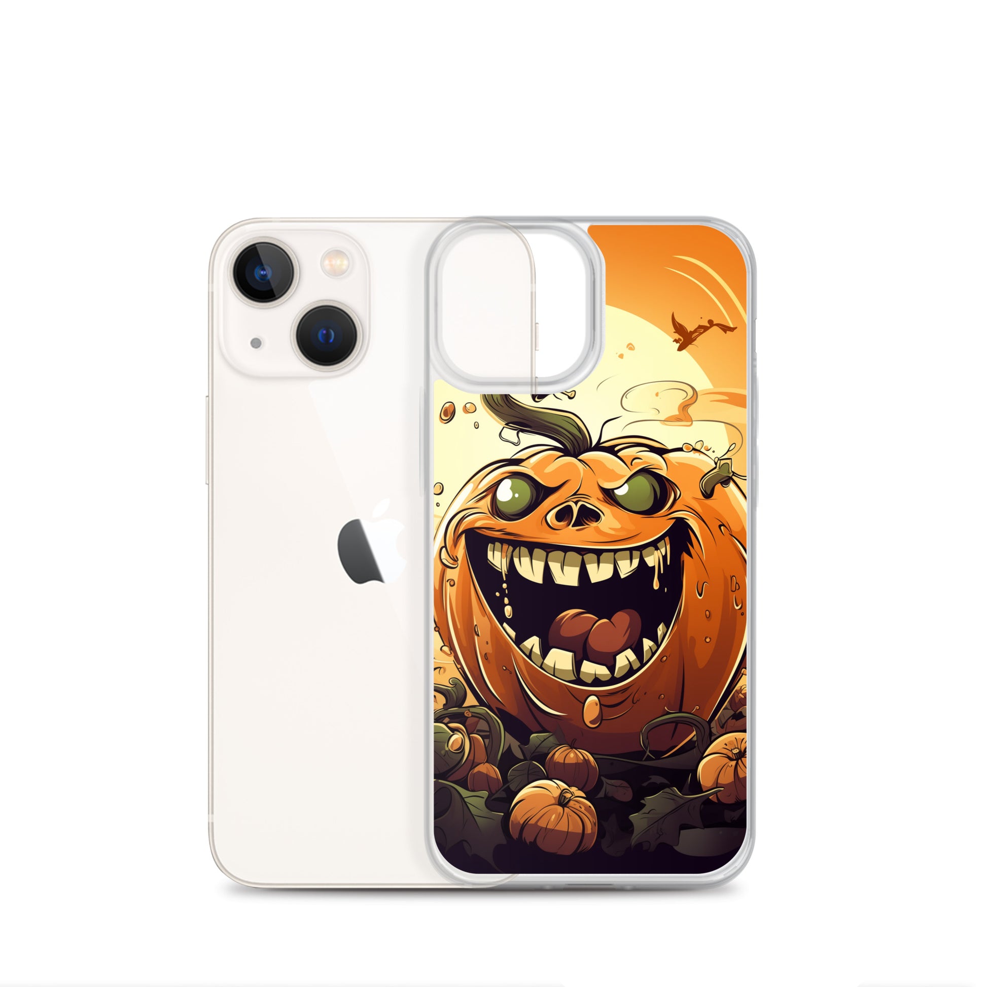 Halloween Pumpkin B Clear Case for iPhone