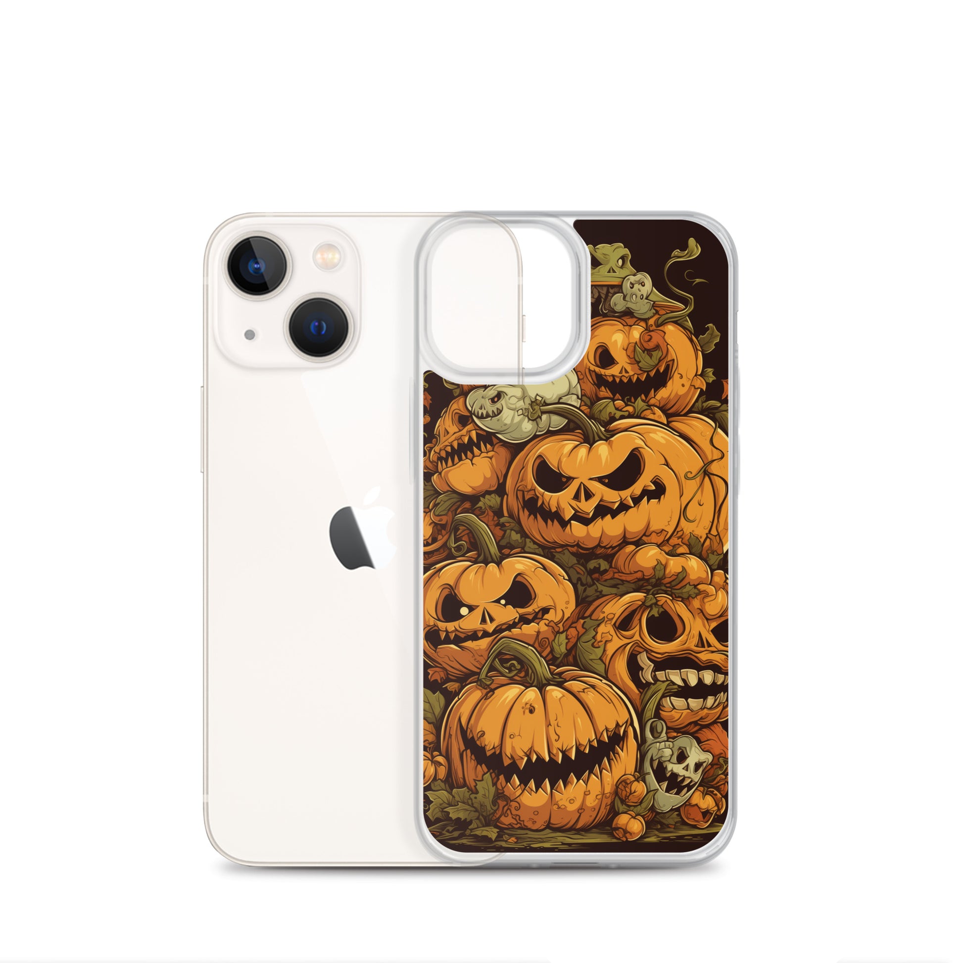 Halloween Pumpkin C Clear Case for iPhone