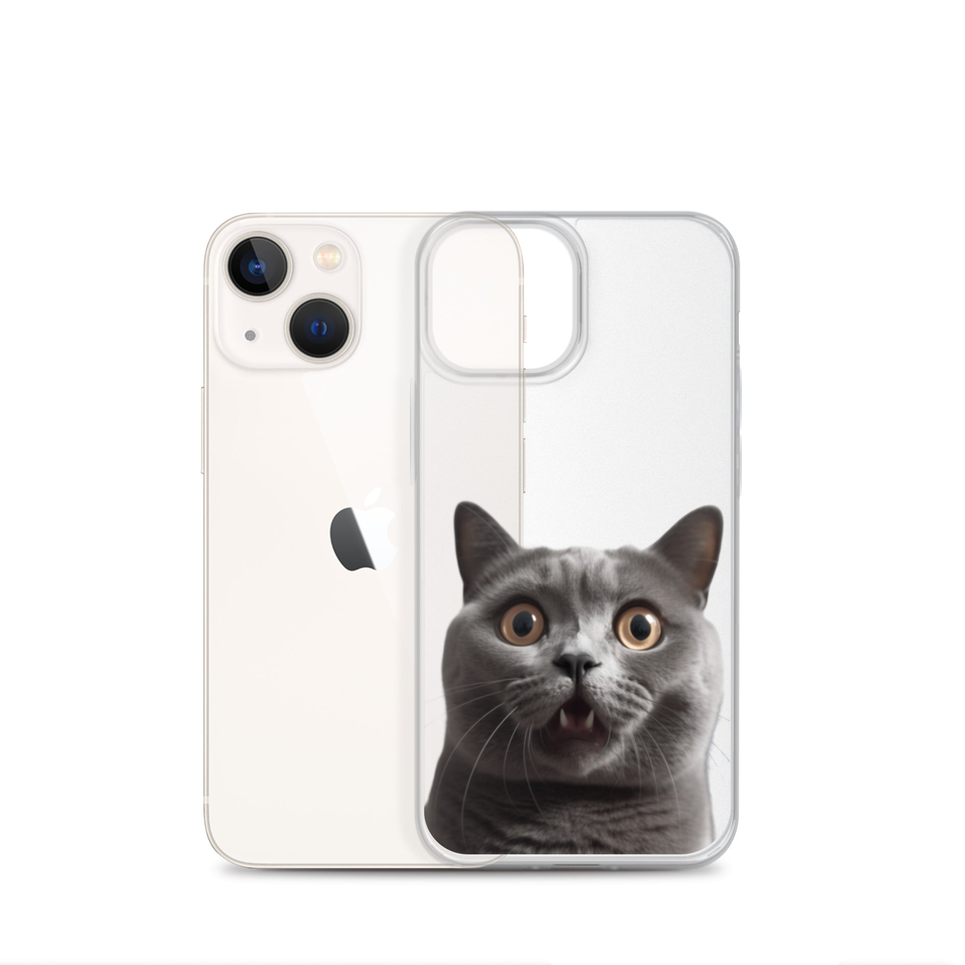Cat B Clear Case for iPhone
