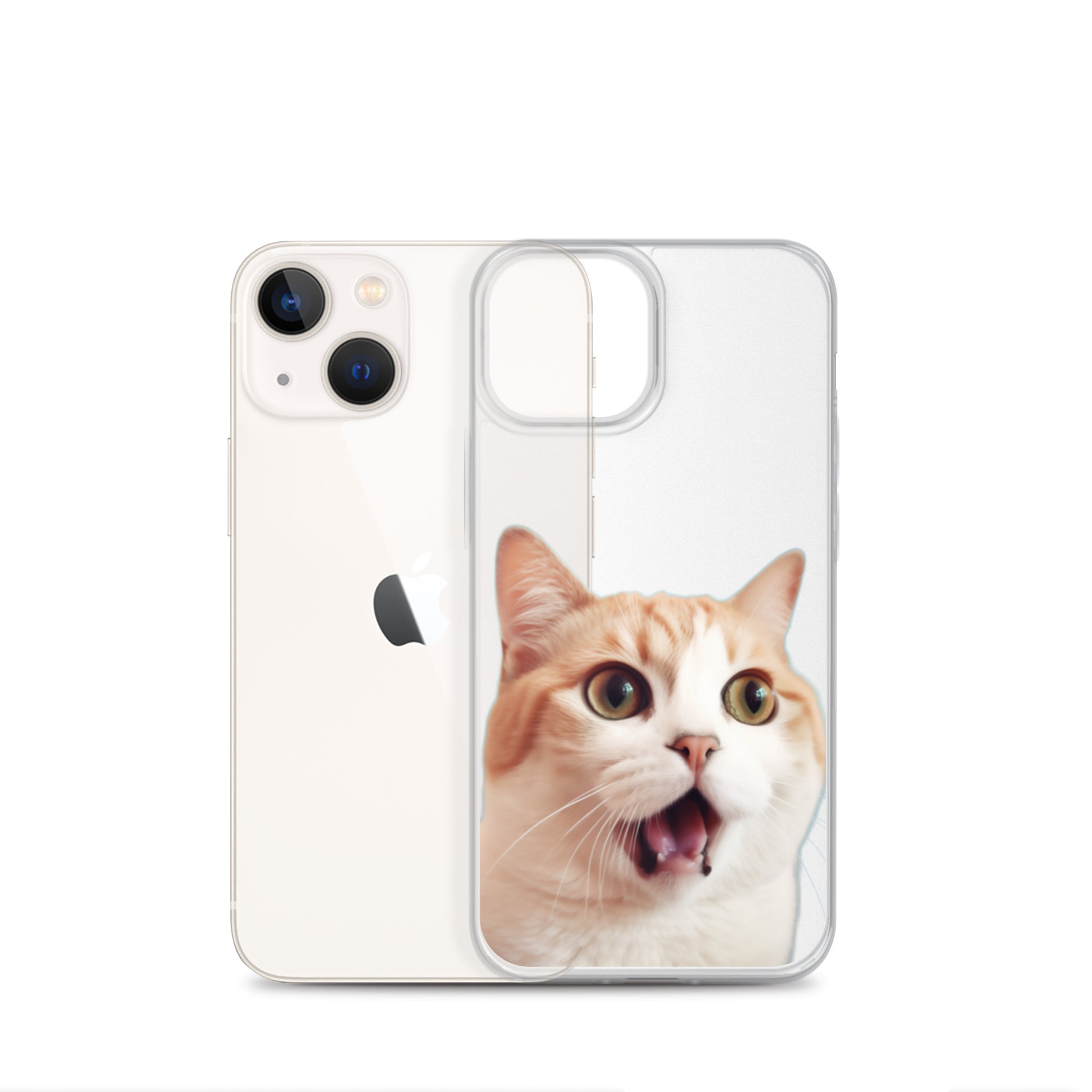 Cat E Clear Case for iPhone