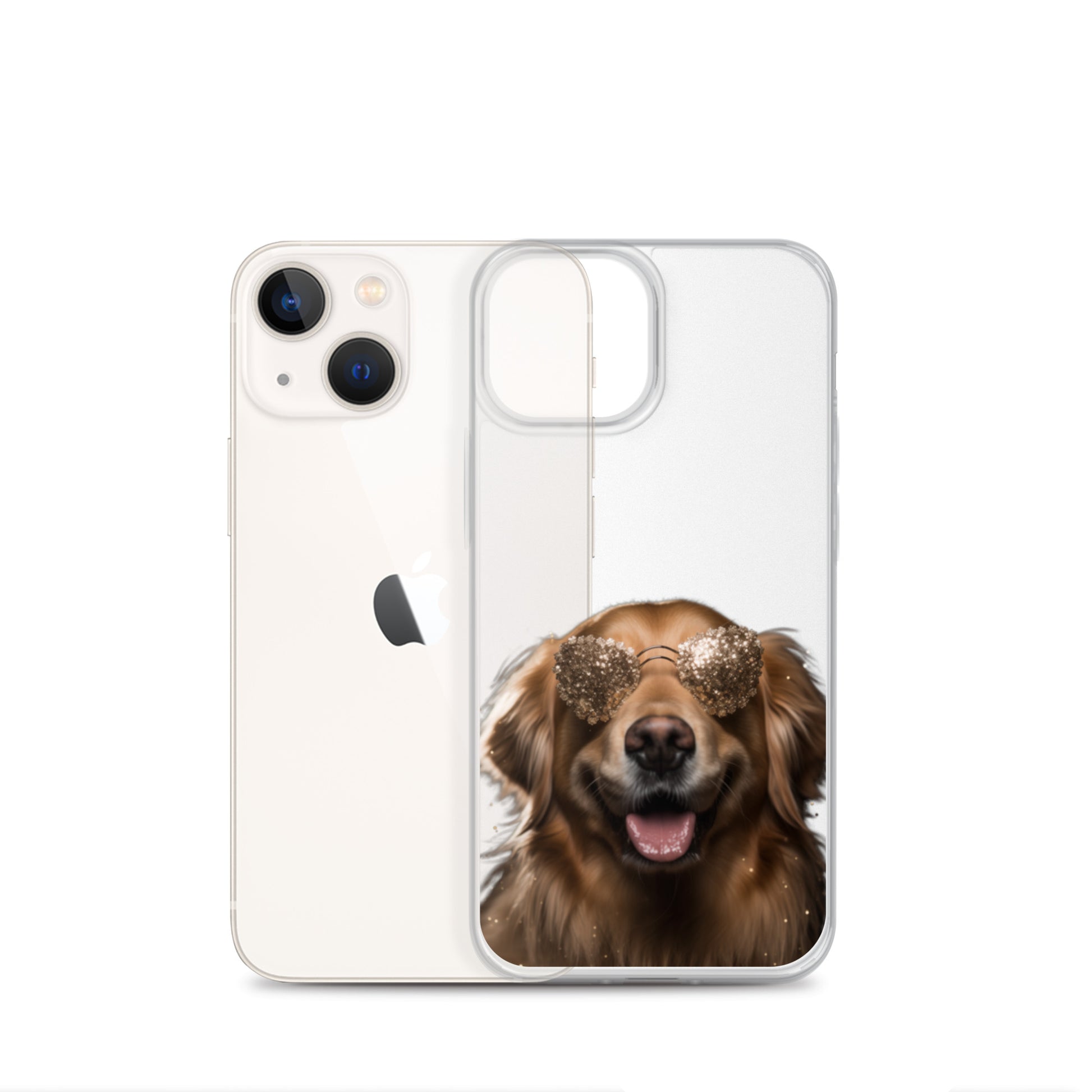 Glasses Dog G Clear Case for iPhone