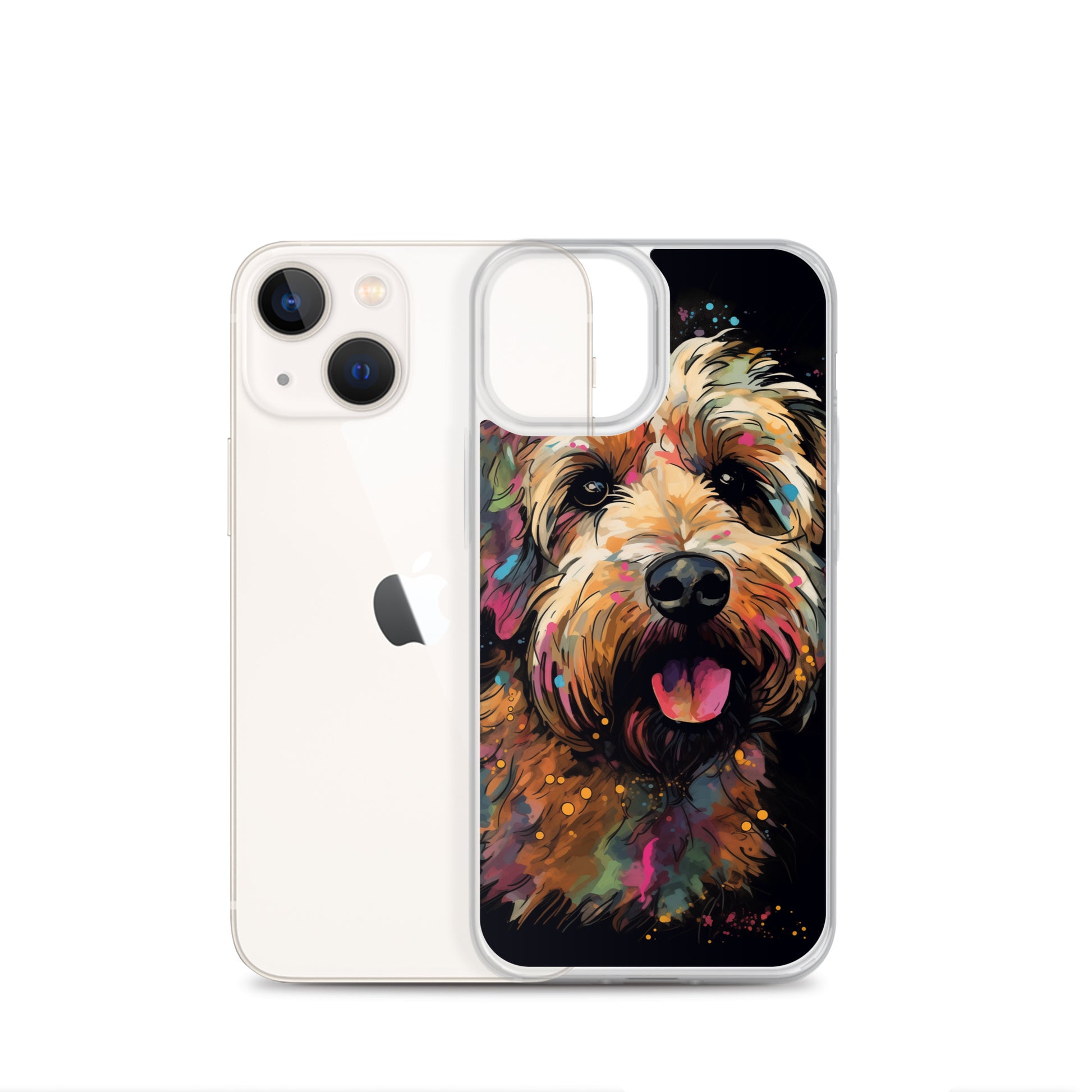 Van Gogh Style Dog A Clear Case for iPhone