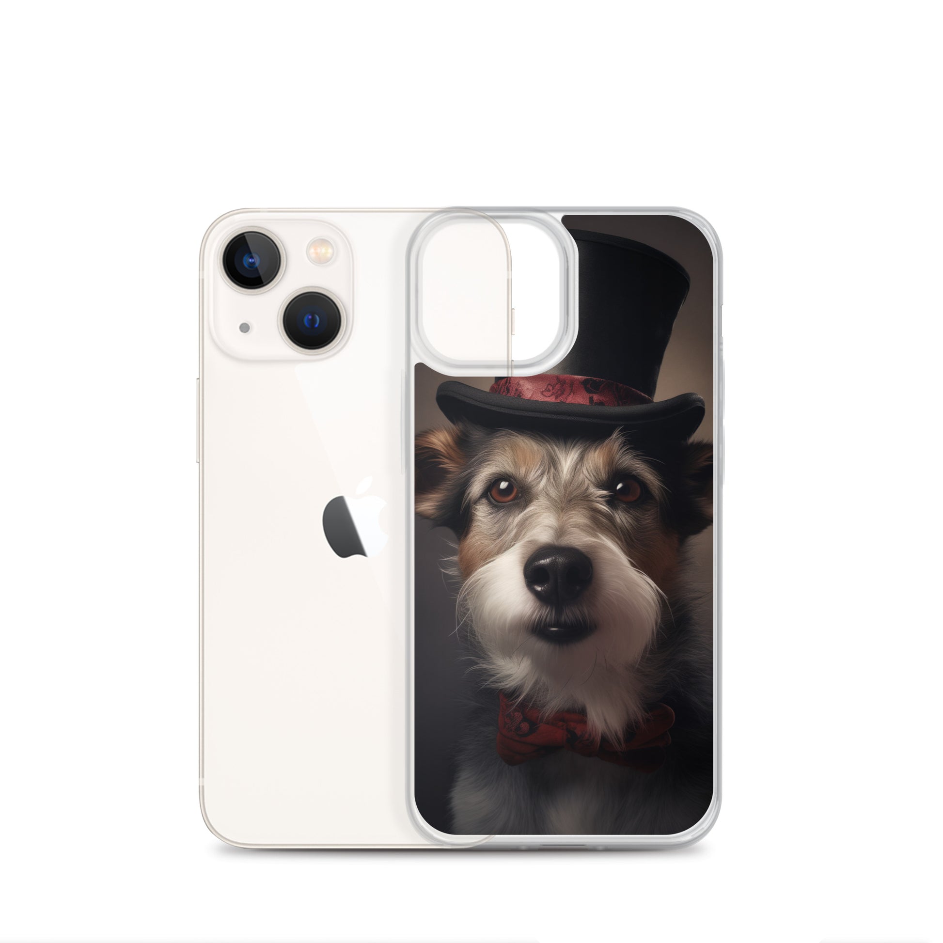 Top Hat Dog E Clear Case for iPhone