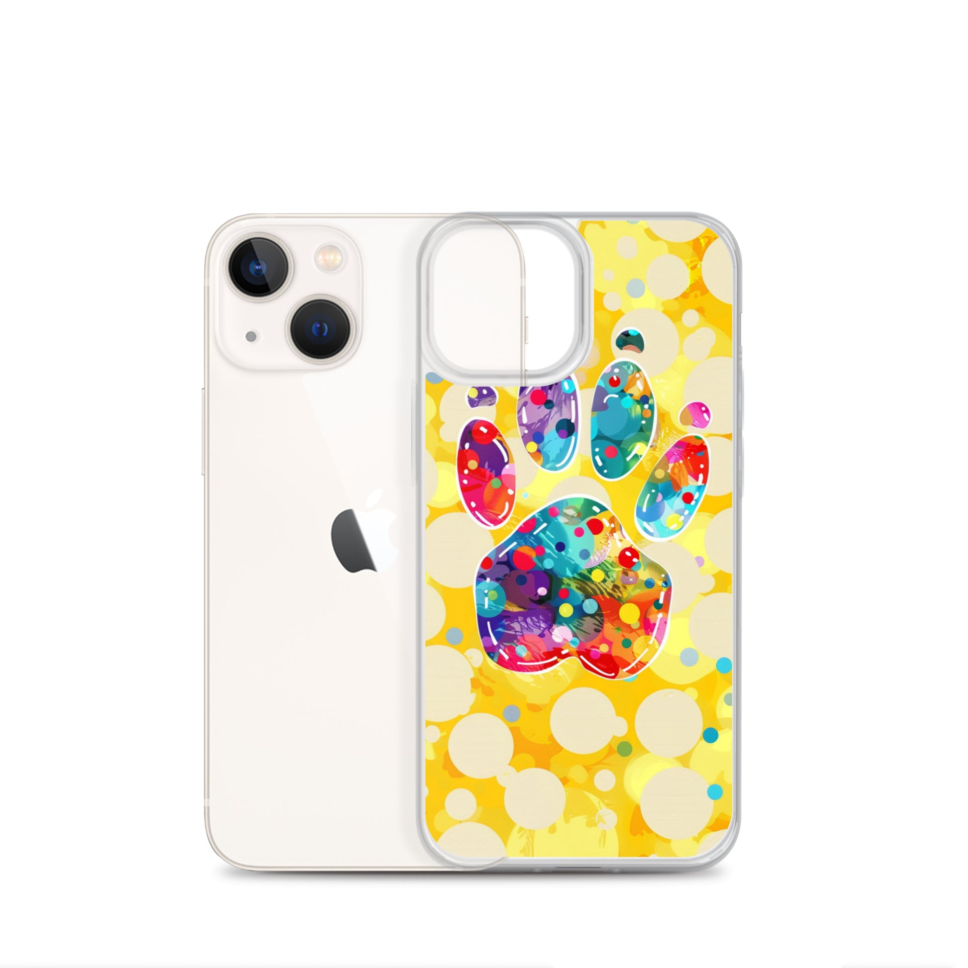 Artistic PawPrints Borealis Clear Case for iPhone®