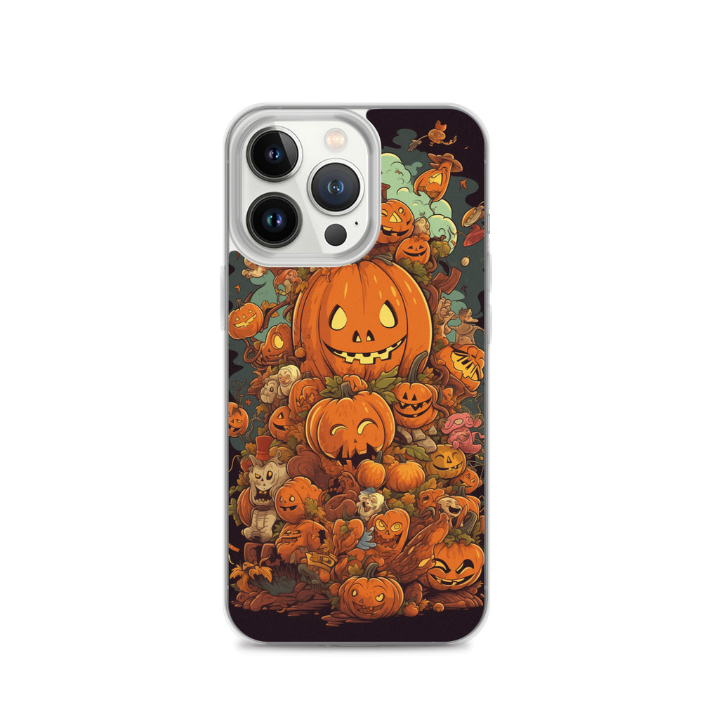 Halloween Pumpkin A Clear Case for iPhone