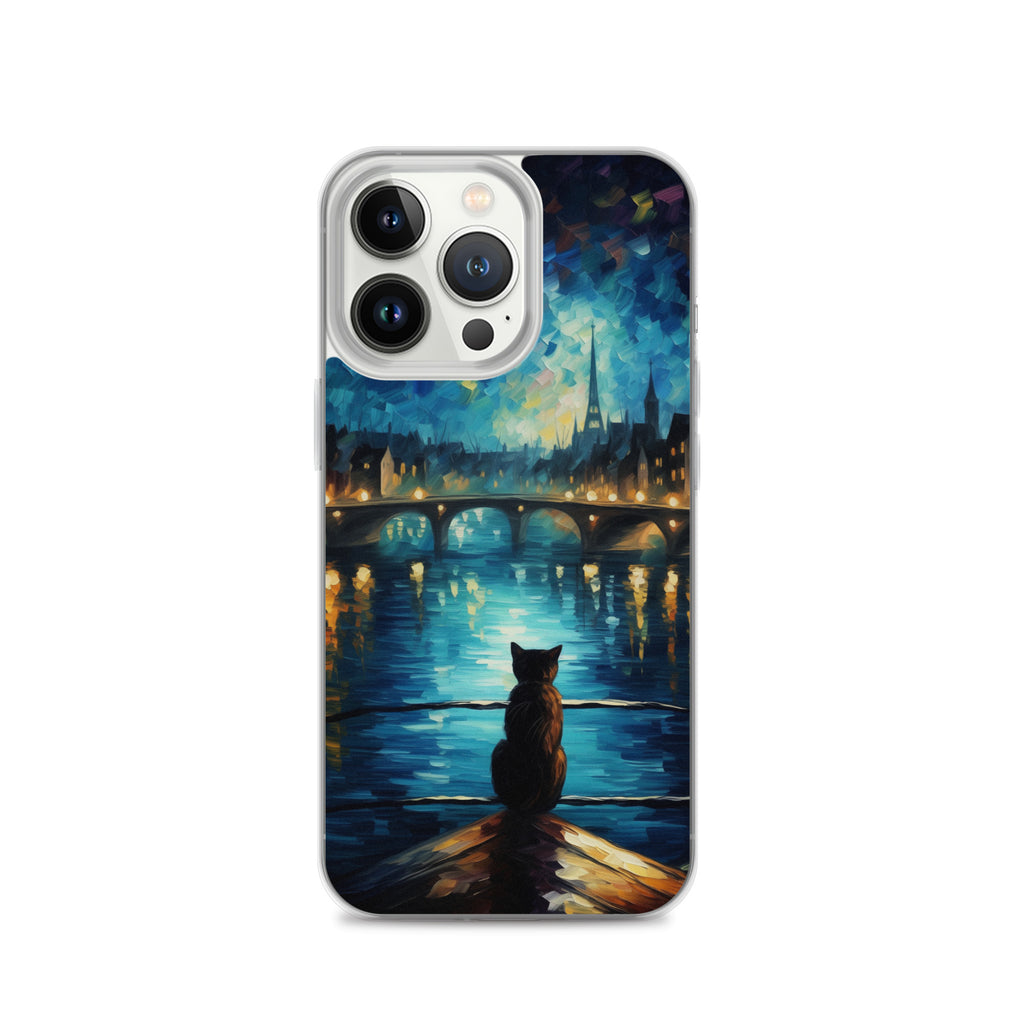 River Cat B Clear Case for iPhone