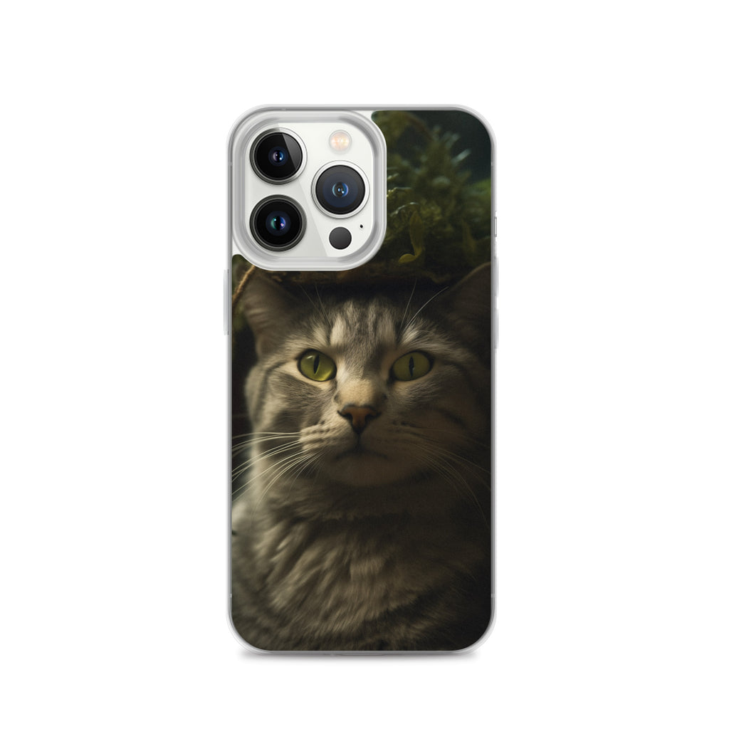 Cat Hat C Clear Case for iPhone